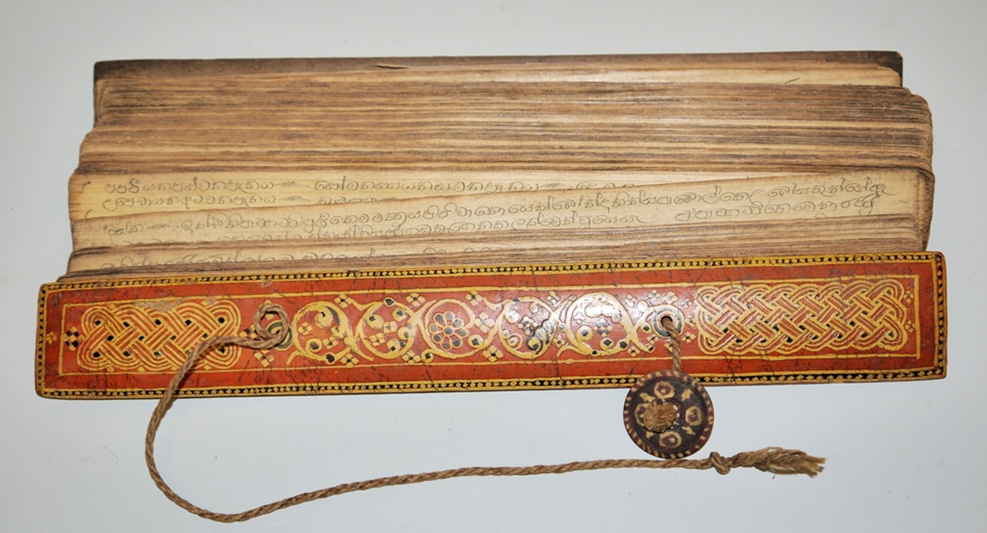 Buddhist palm leaf manuscript, Thailand 19th century