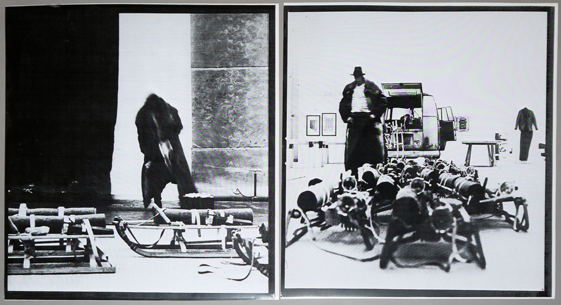 Joseph Beuys, 2 transparencies from the 3-tonne edition, exhibition poster 1981 & Andy Warhol, Beuy