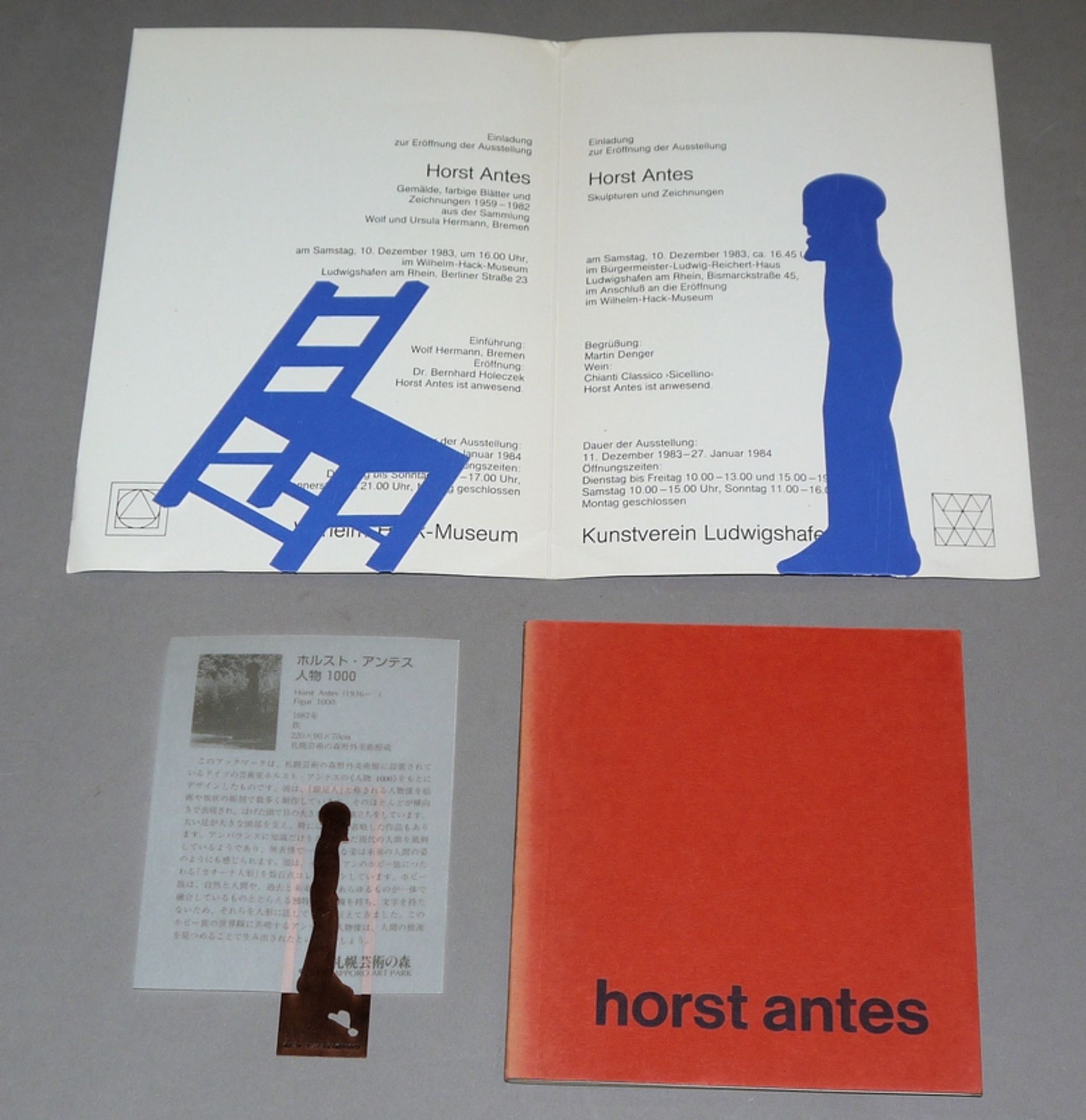 Horst Antes, "Initiales", small artist's book, Galerie Renate Boukes, 1960 as well as artistically