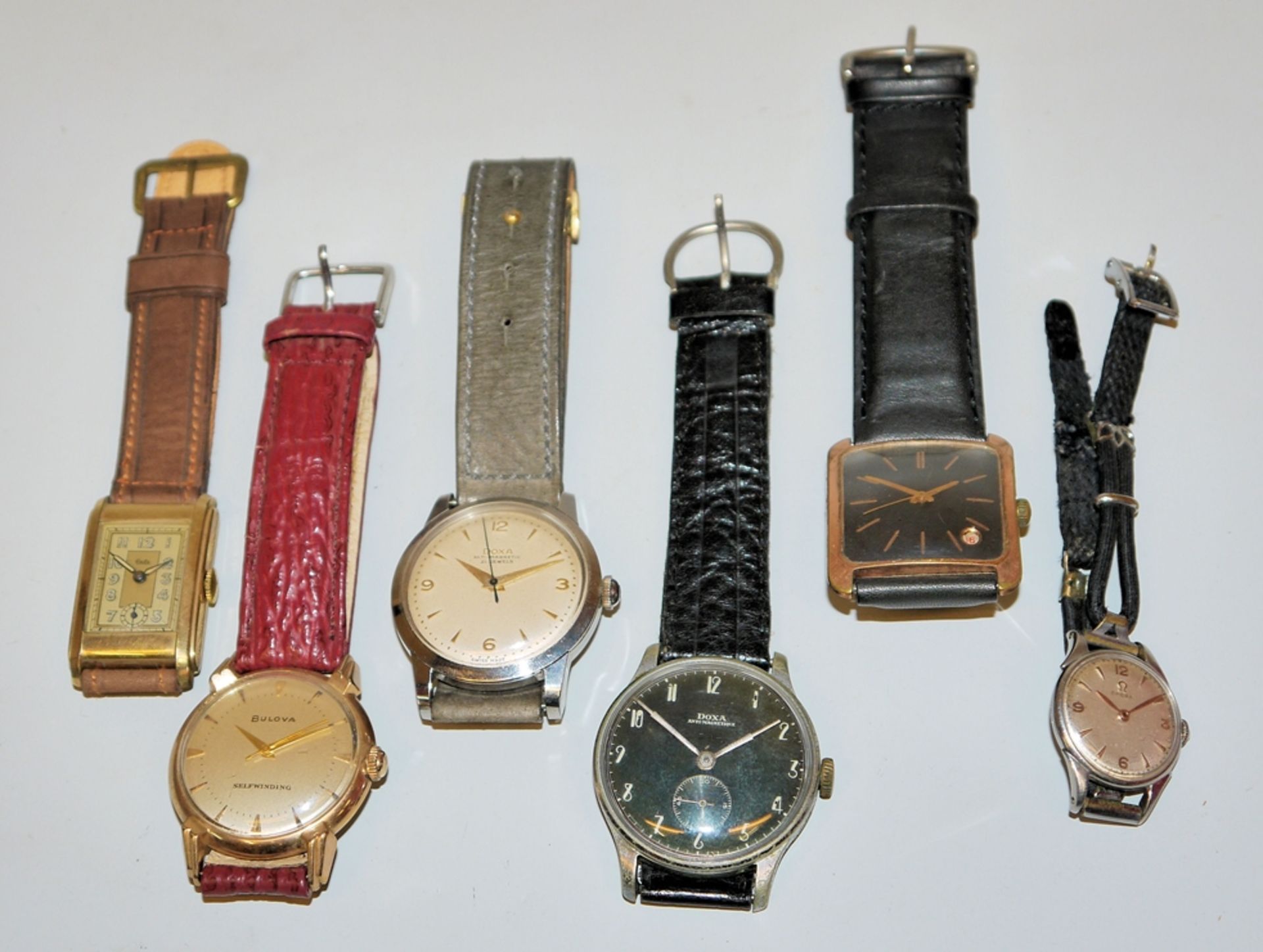 Six 1940-60s wristwatches