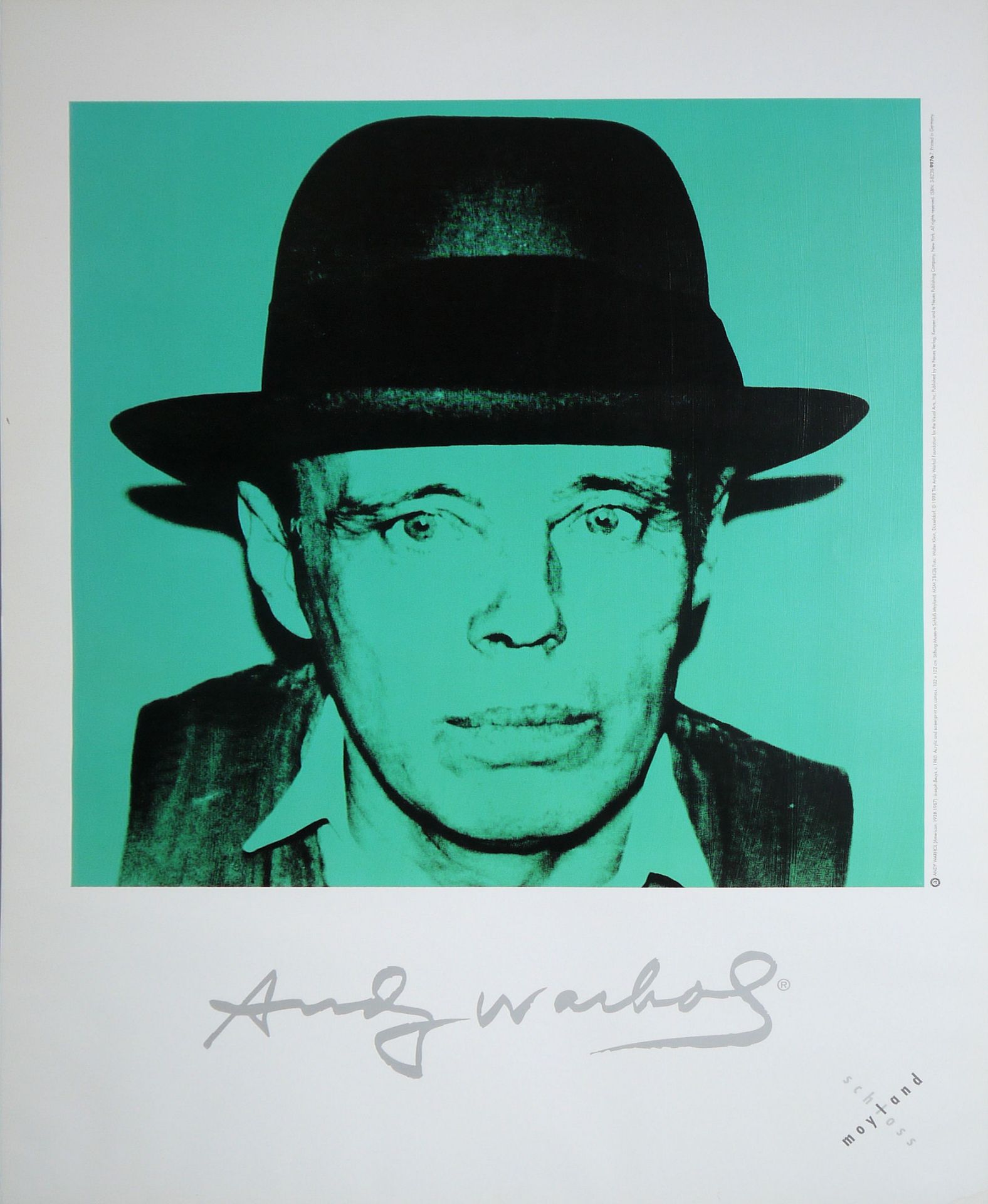 Joseph Beuys, 2 transparencies from the 3-tonne edition, exhibition poster 1981 & Andy Warhol, Beuy - Image 3 of 4