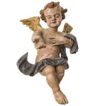 Putto mit Tuchdraperie