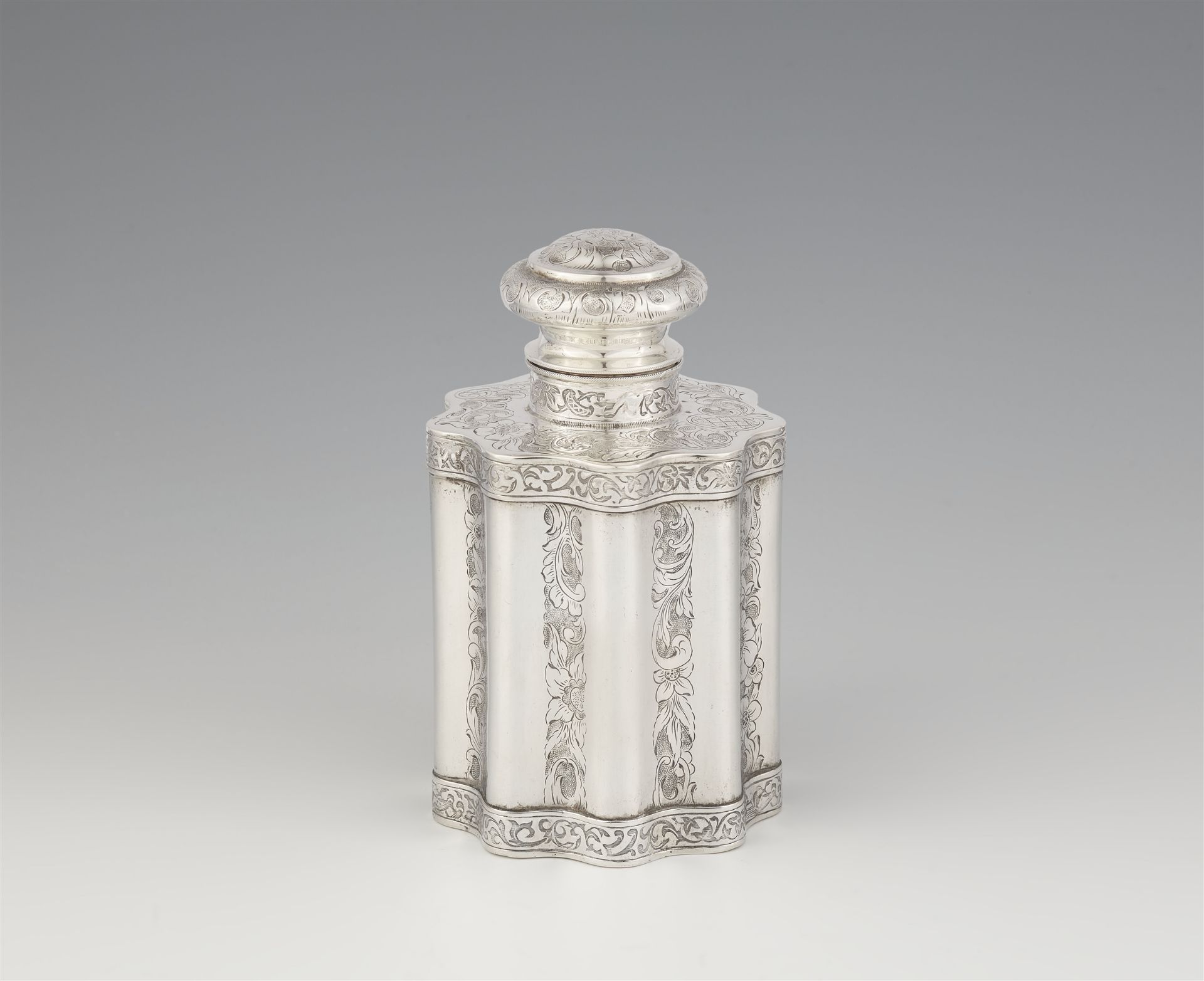 A Berlin silver tea caddy