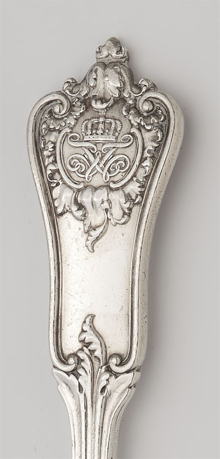 Two Berlin silver oyster forks made for Frederick William IV - Image 2 of 4