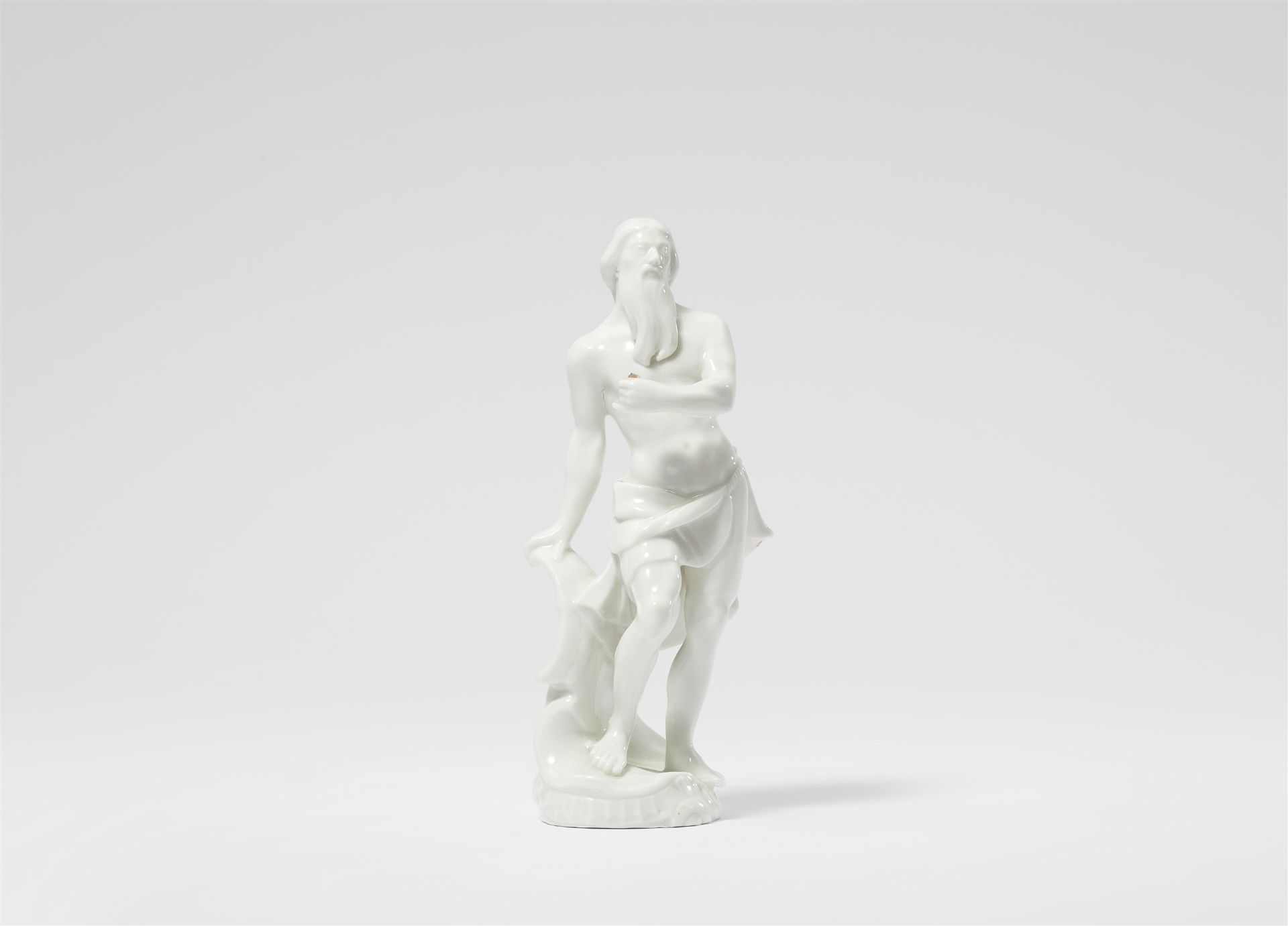 A Berlin KPM porcelain figure of Neptune from the small gods series