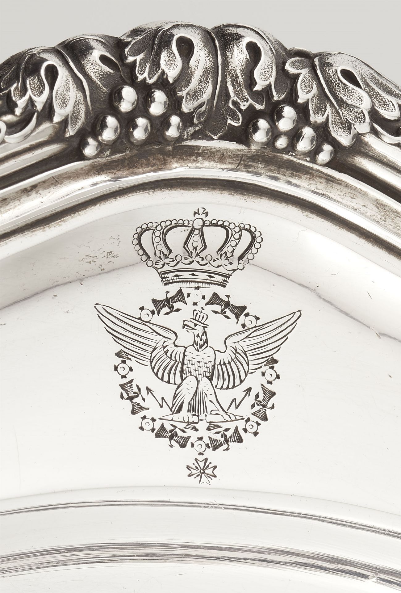 A Berlin silver plate made for Prince William and Princess Augusta of Prussia - Image 2 of 3