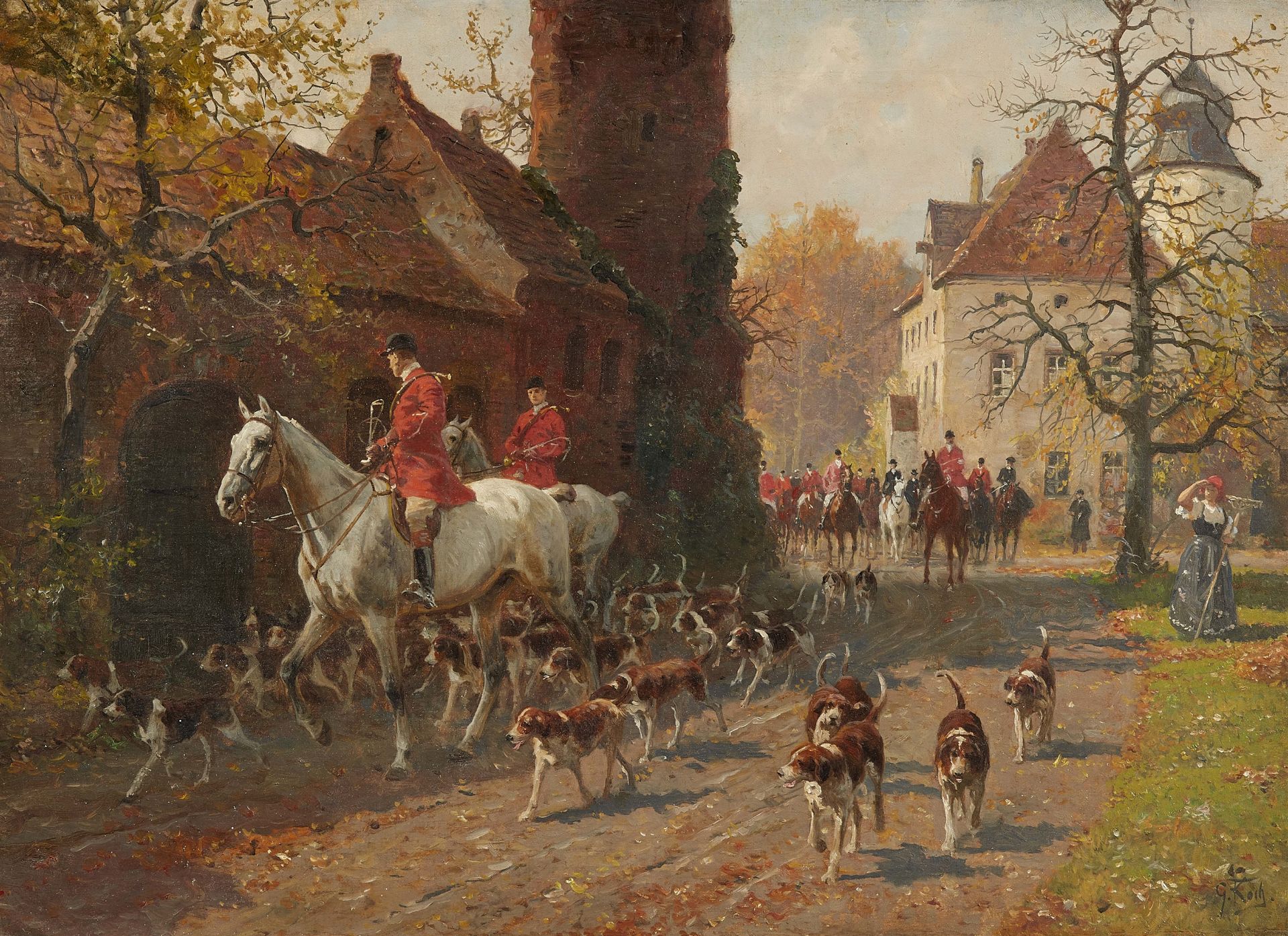 Georg Karl Koch, Departing for the Hunt