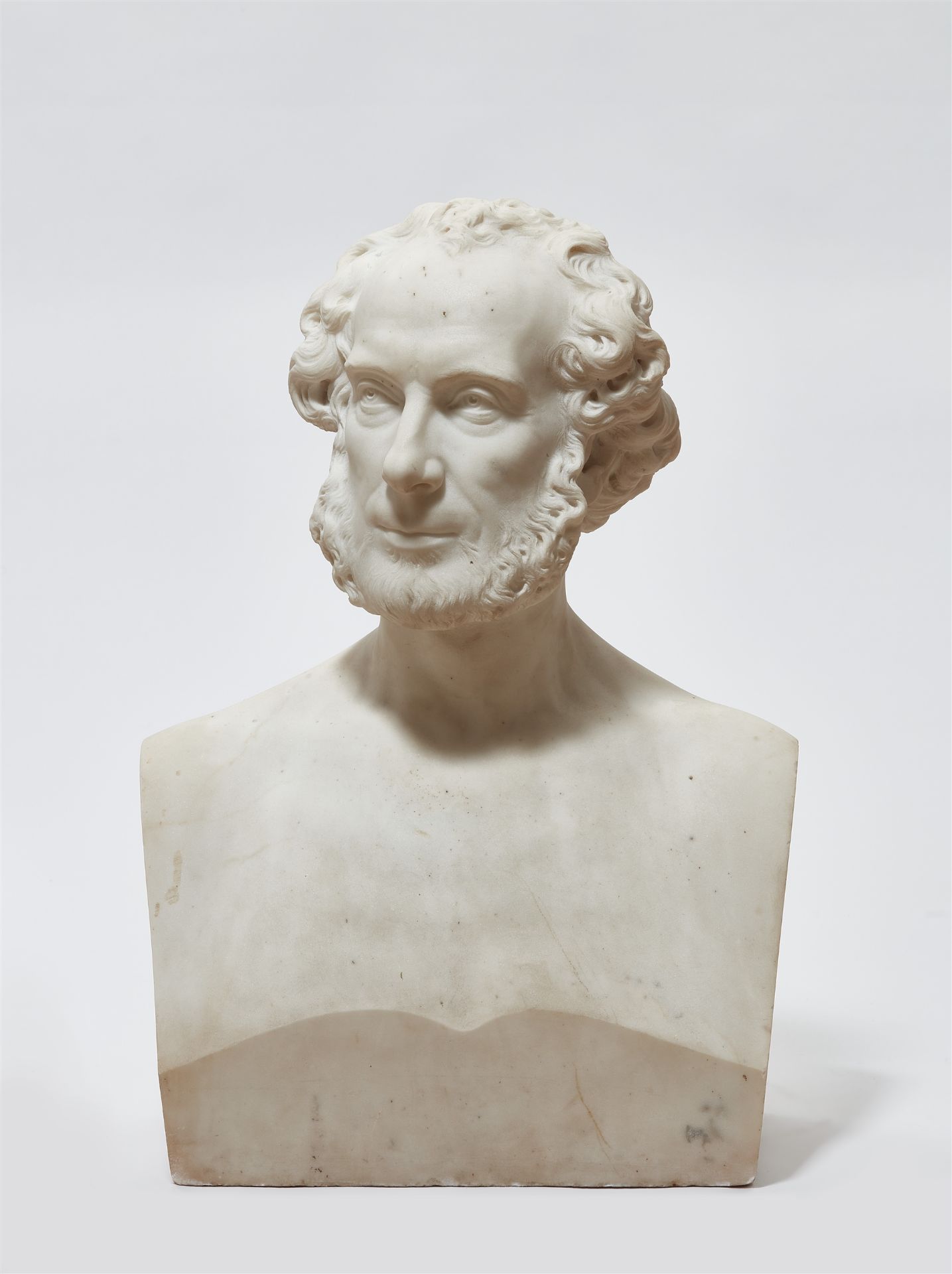 Bust of a Bearded Man, by Carl Cauer (1828 - 1885)