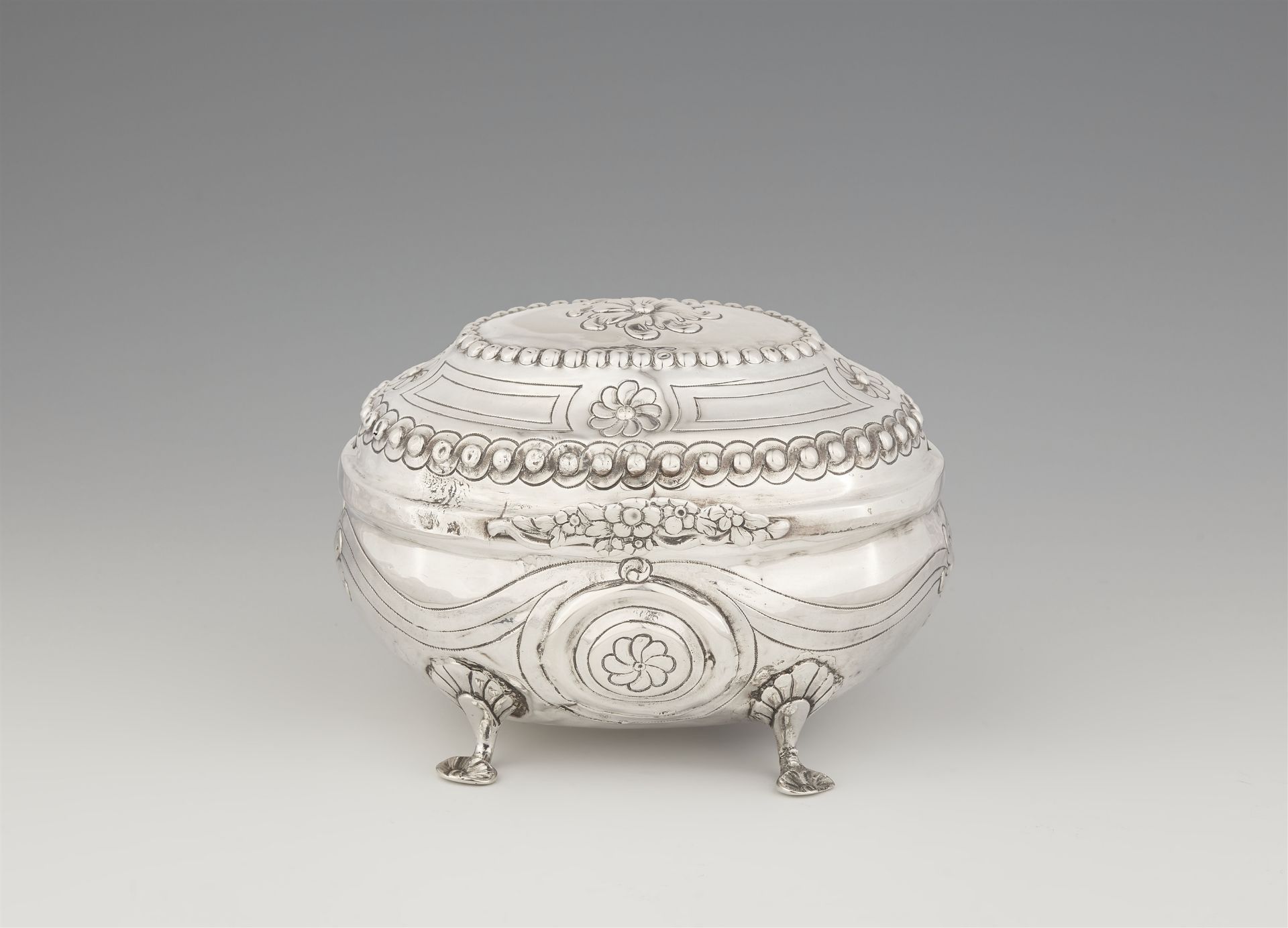 A Louis XVI Berlin silver sugar box