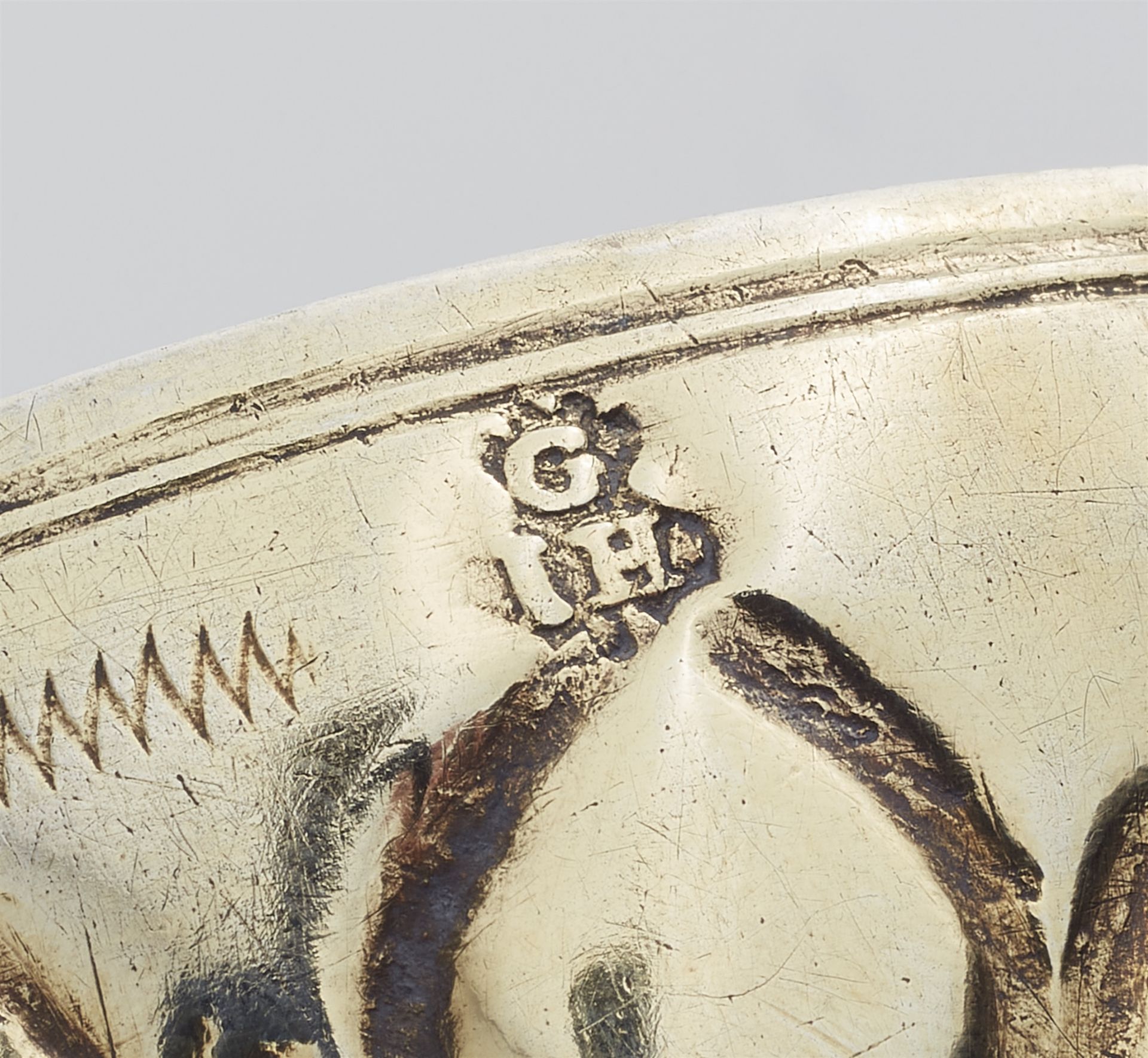 A Berlin parcel gilt silver chalice made for a farrier and cartwright - Image 3 of 3