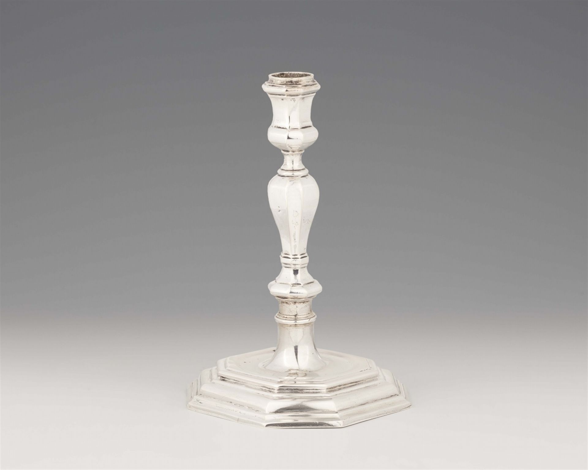 A Berlin silver candlestick