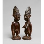 PAIR OF YORUBA TWIN FIGURES, Ere ibeji