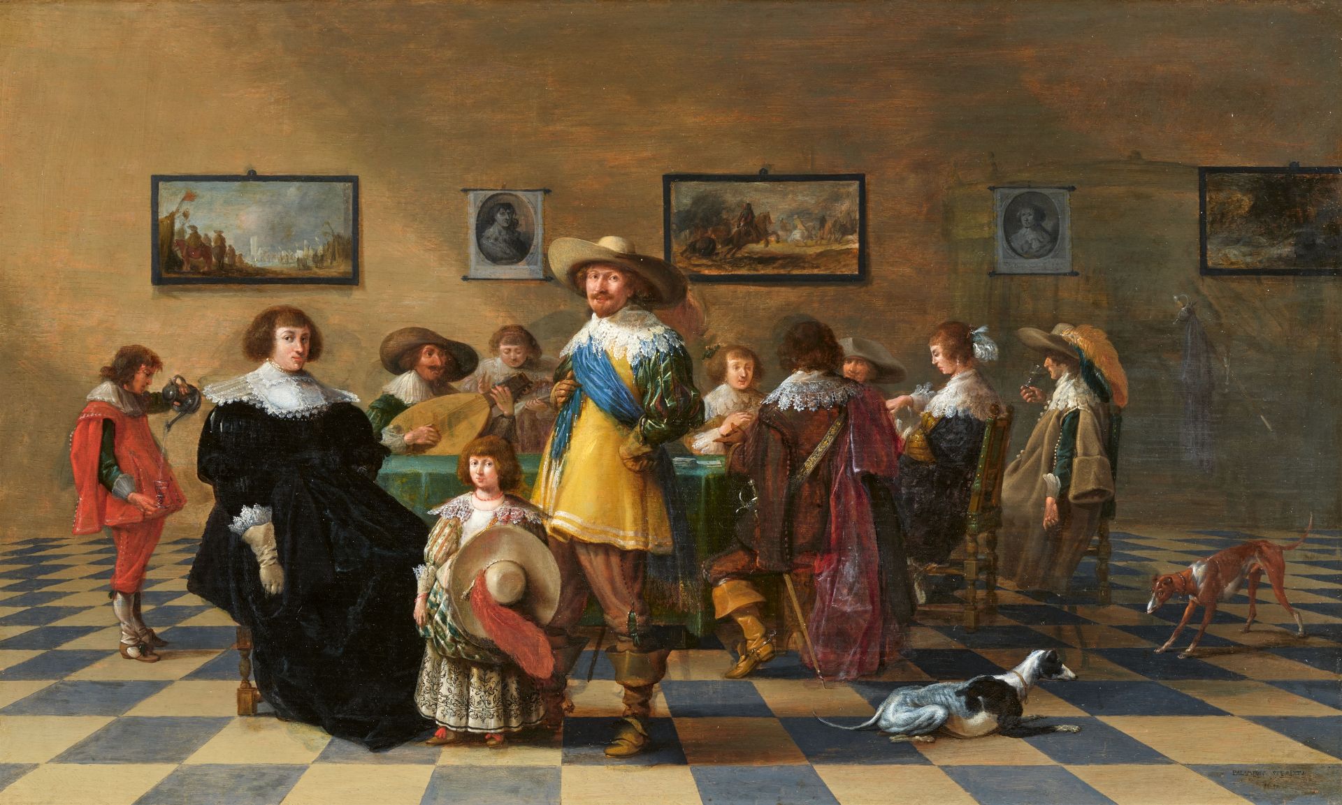 Palamedes Palamedesz., Merry Company in an Interior