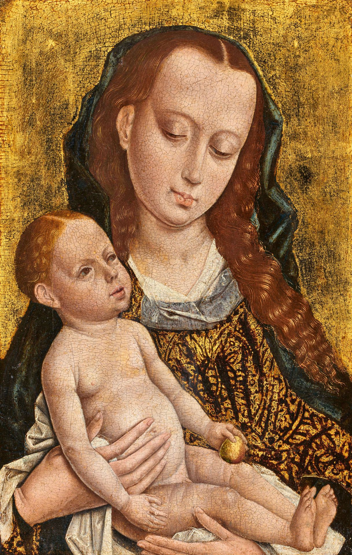 Flämischer Meister um 1450/1460, Madonna mit Kind