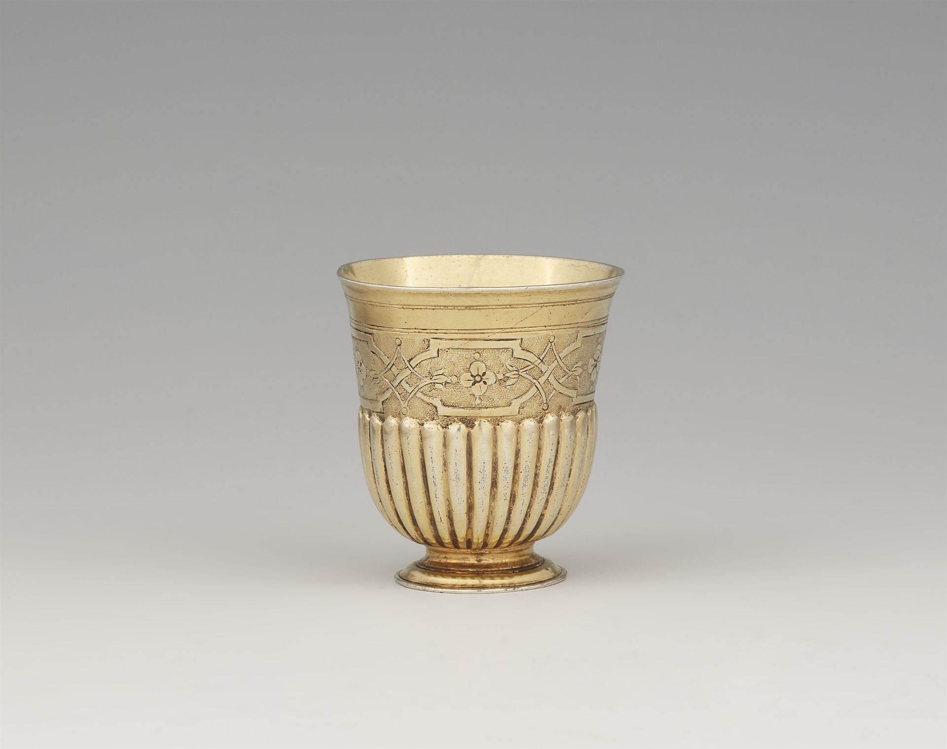 A small Augsburg silver gilt beaker