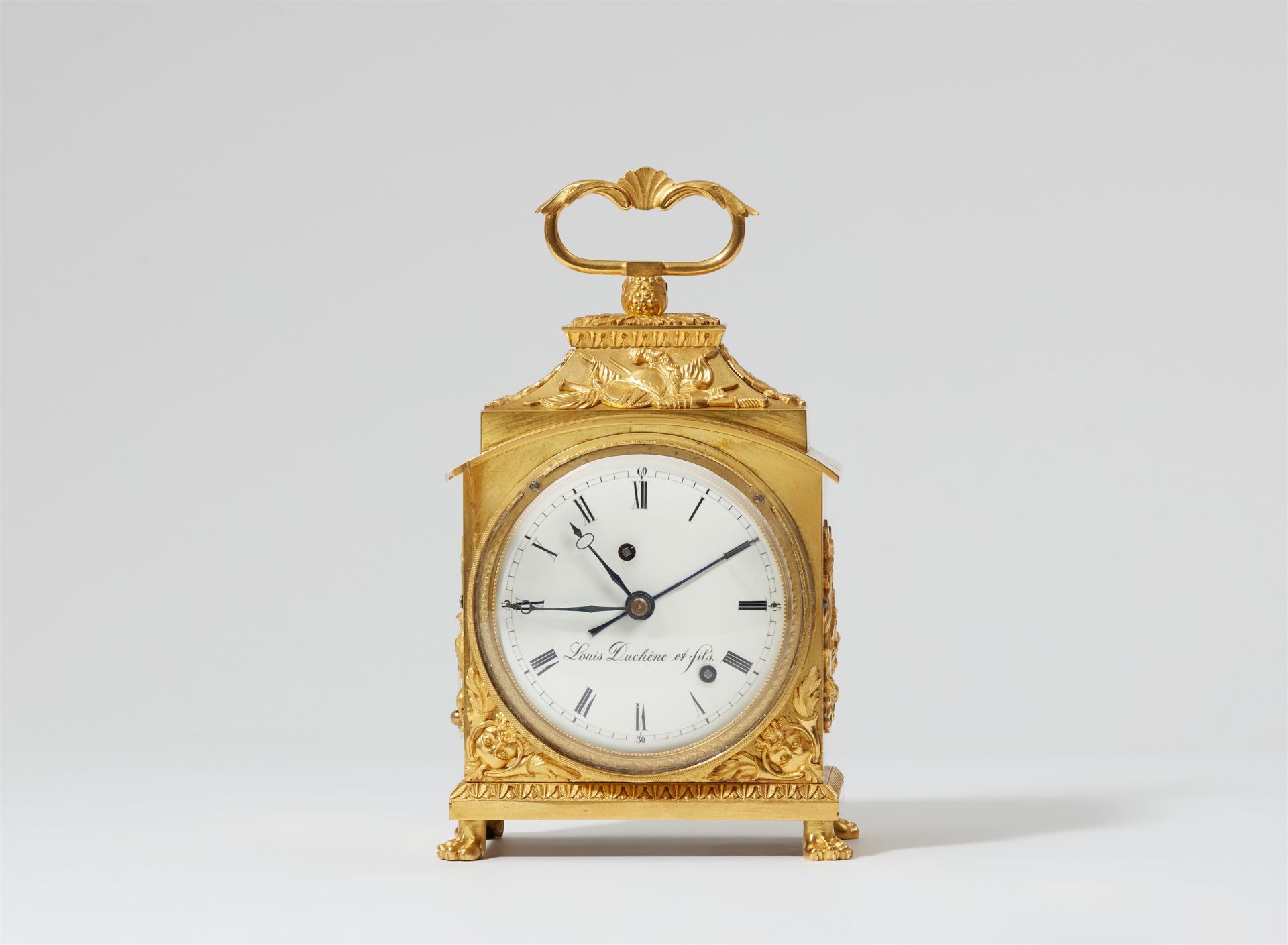 An officer's clock by Louis Duchêne et fils