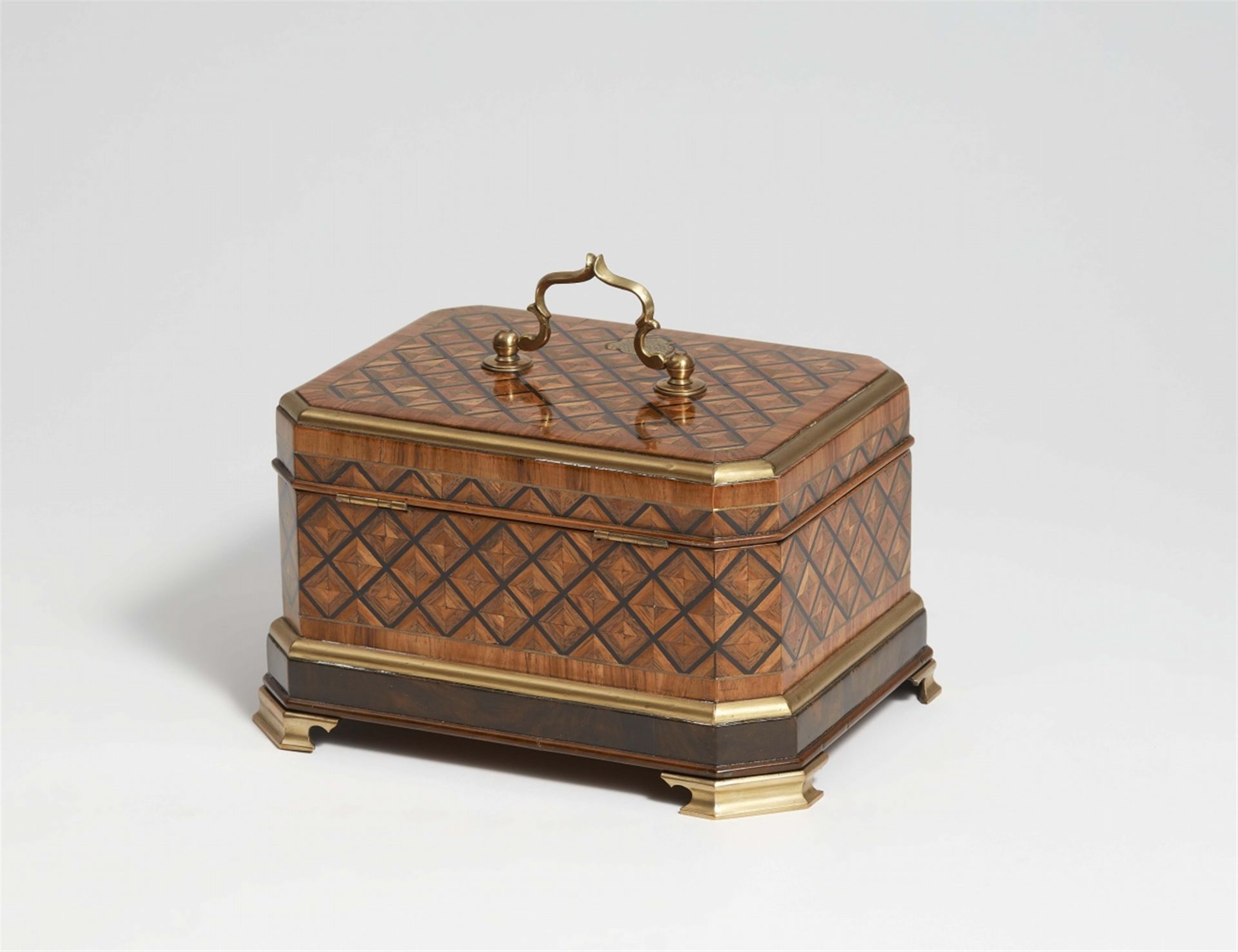 A marquetry box by Abraham Roentgen - Image 2 of 3