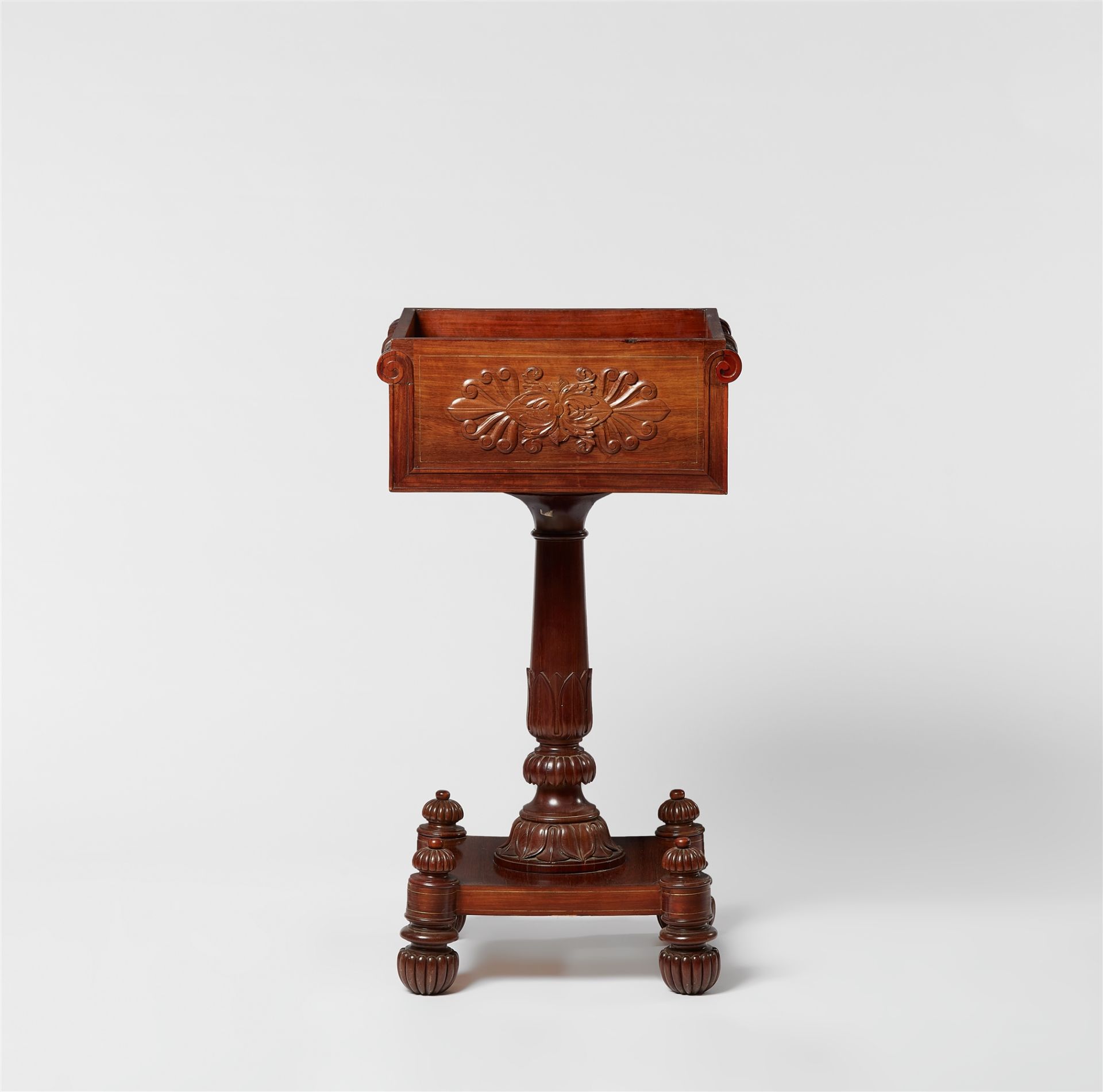 A French Empire style mahogany jardinière