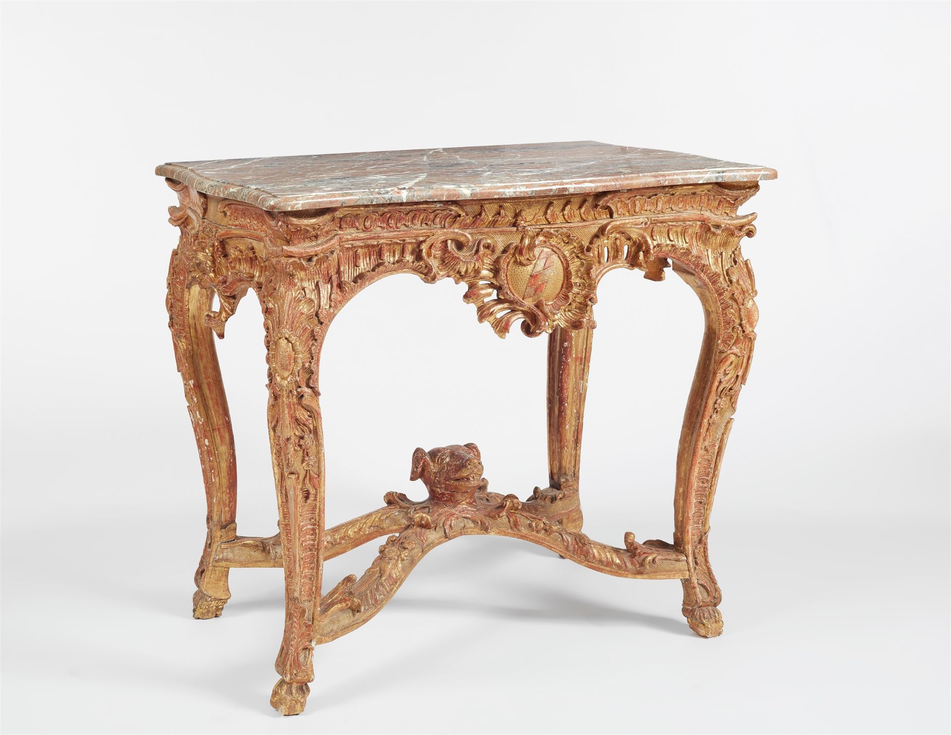 A Fulda giltwood console table