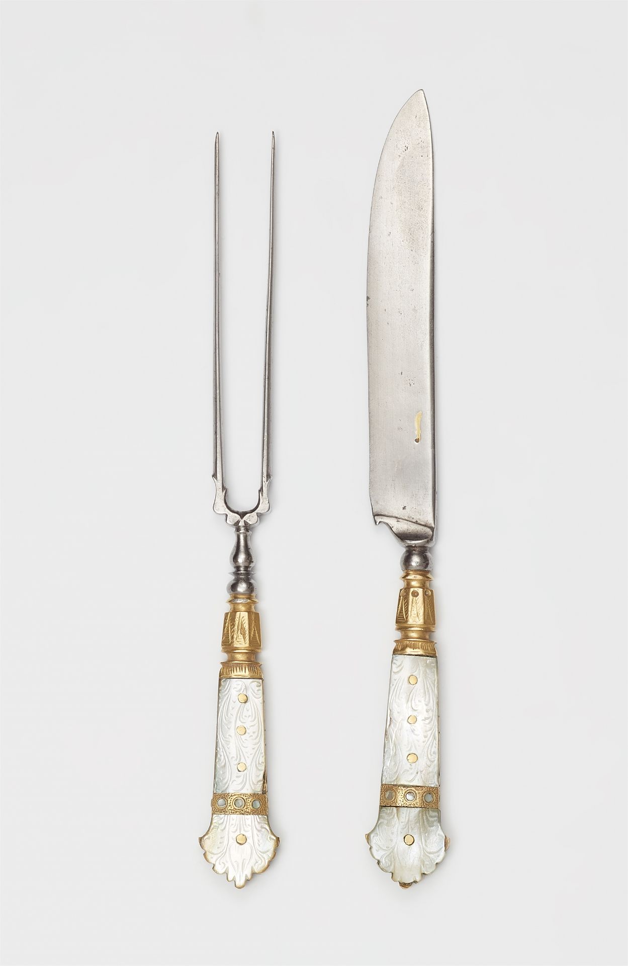 A Haban inlaid cutlery set