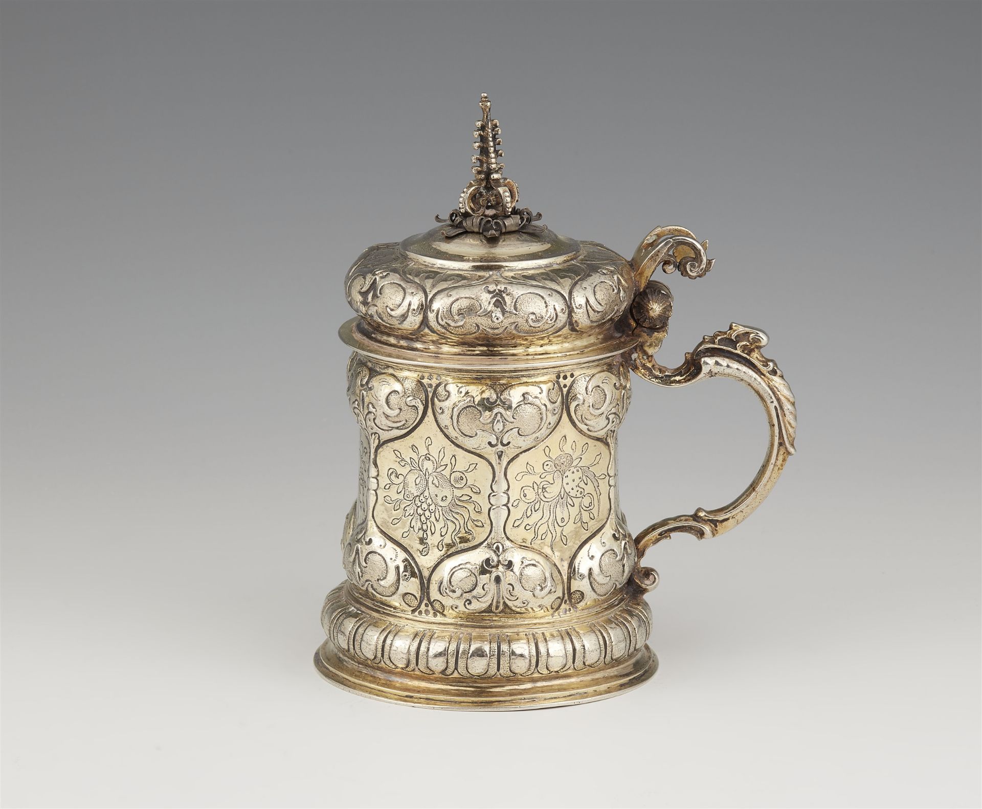 A silver gilt Nuremberg Baroque tankard