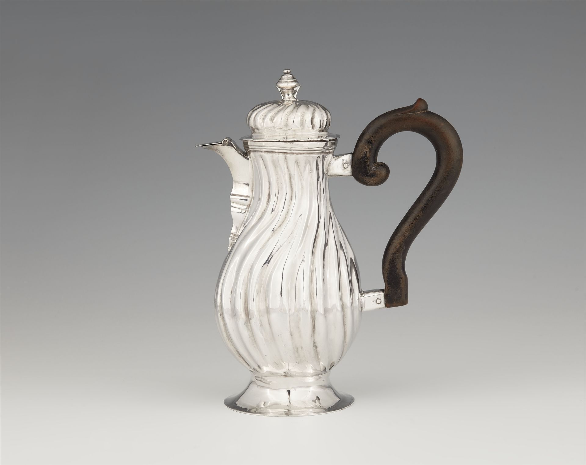 An Augsburg silver hot milk jug