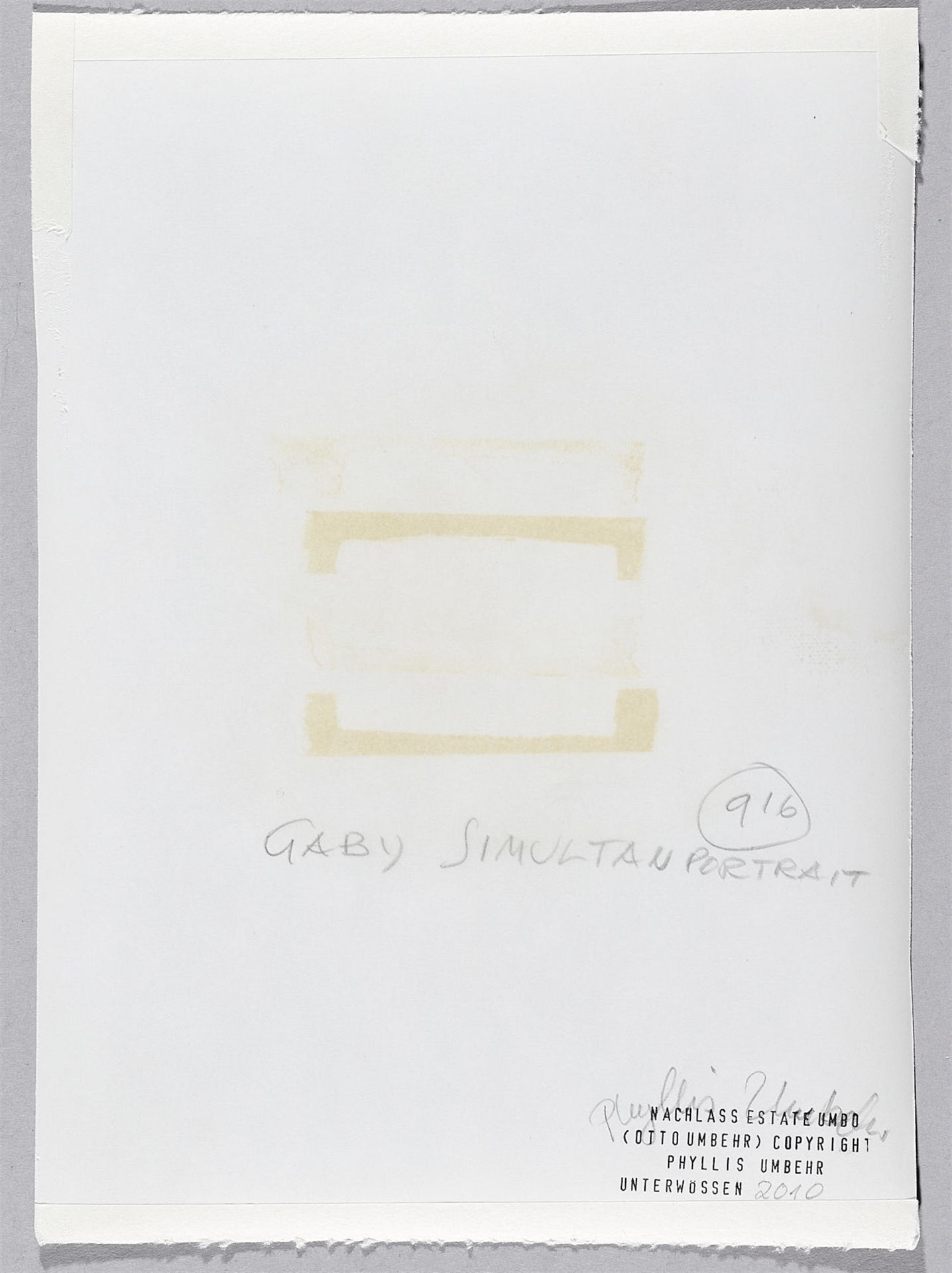 Umbo (Otto Umbehr), Gaby Simultanportrait - Image 2 of 2