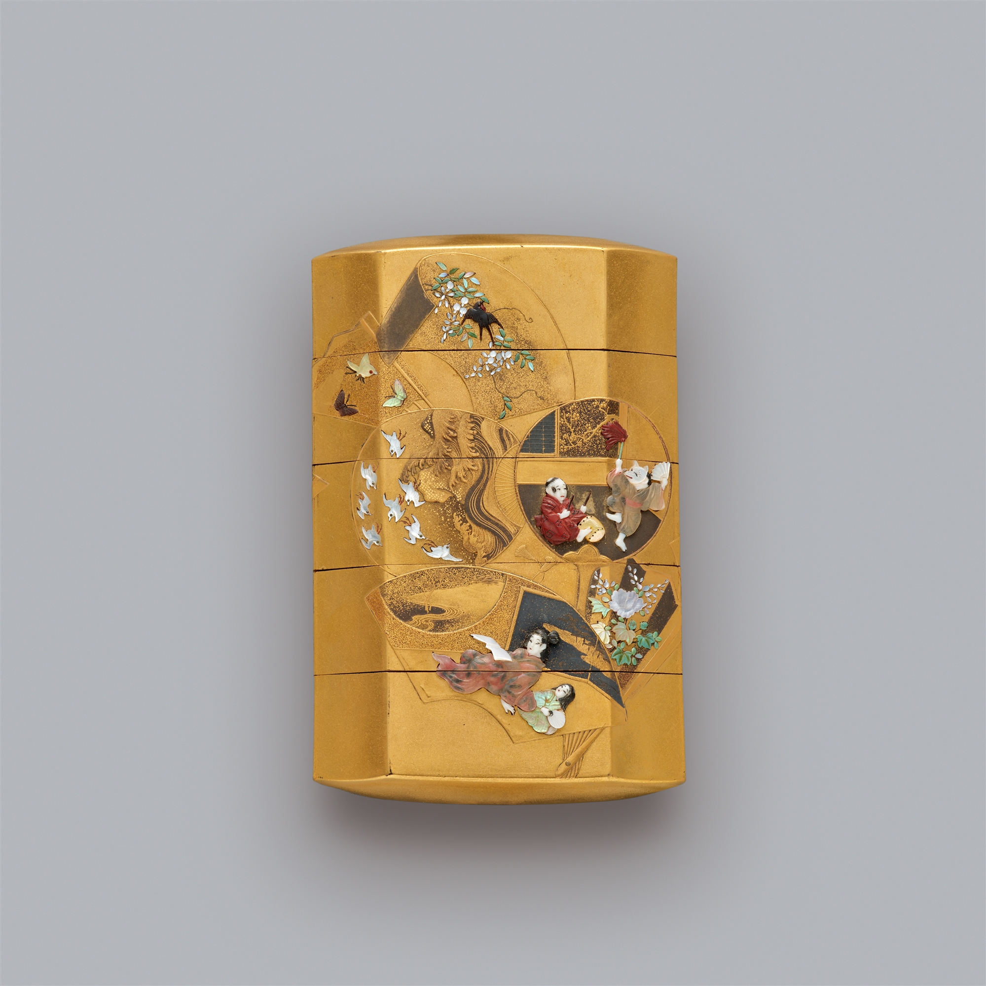 A four-case Shibayama inrô. Second half 19th century