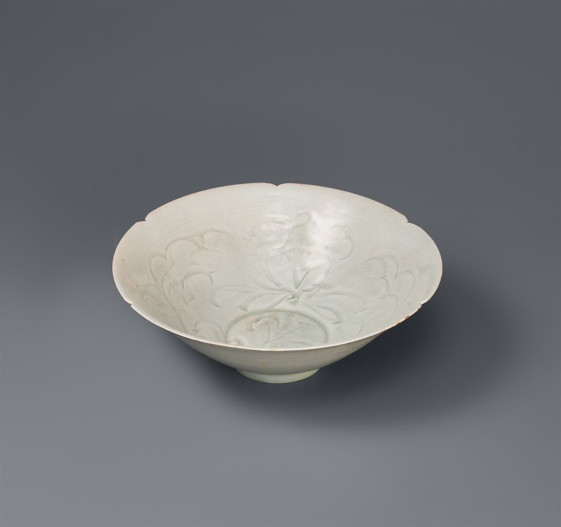 A carved qingbai bowl, Southern Song dynasty (1126-1279)