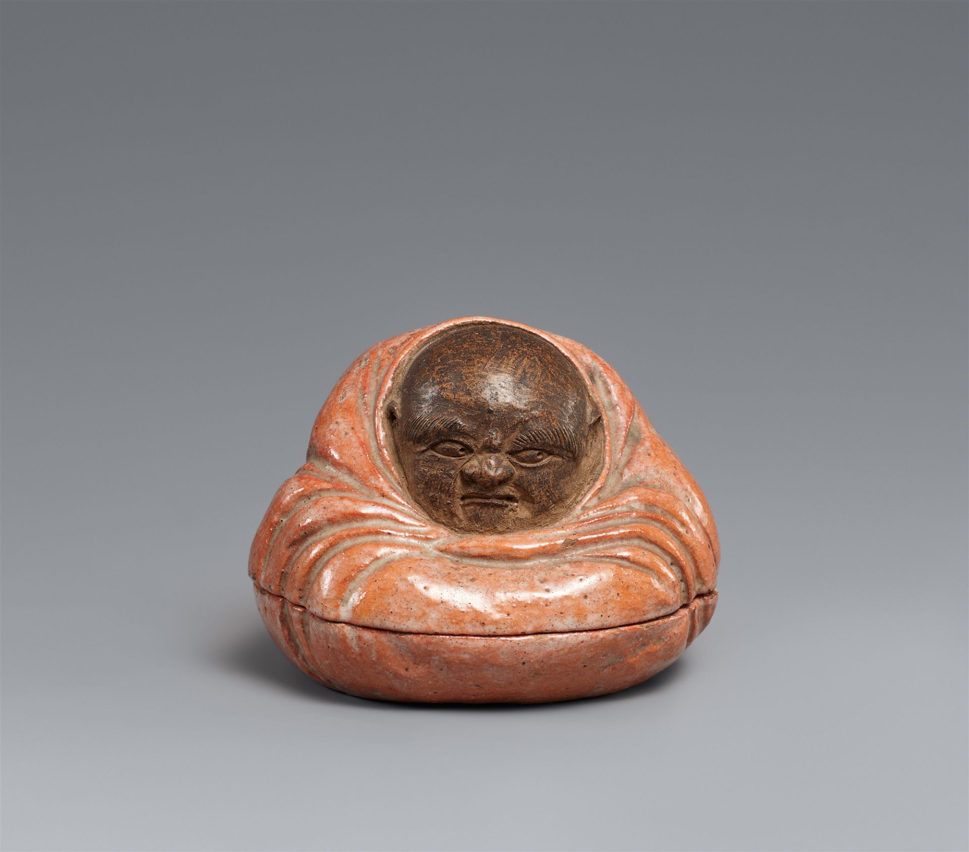 A Raku incense container (kôgô). Probably Kyoto. 20th century