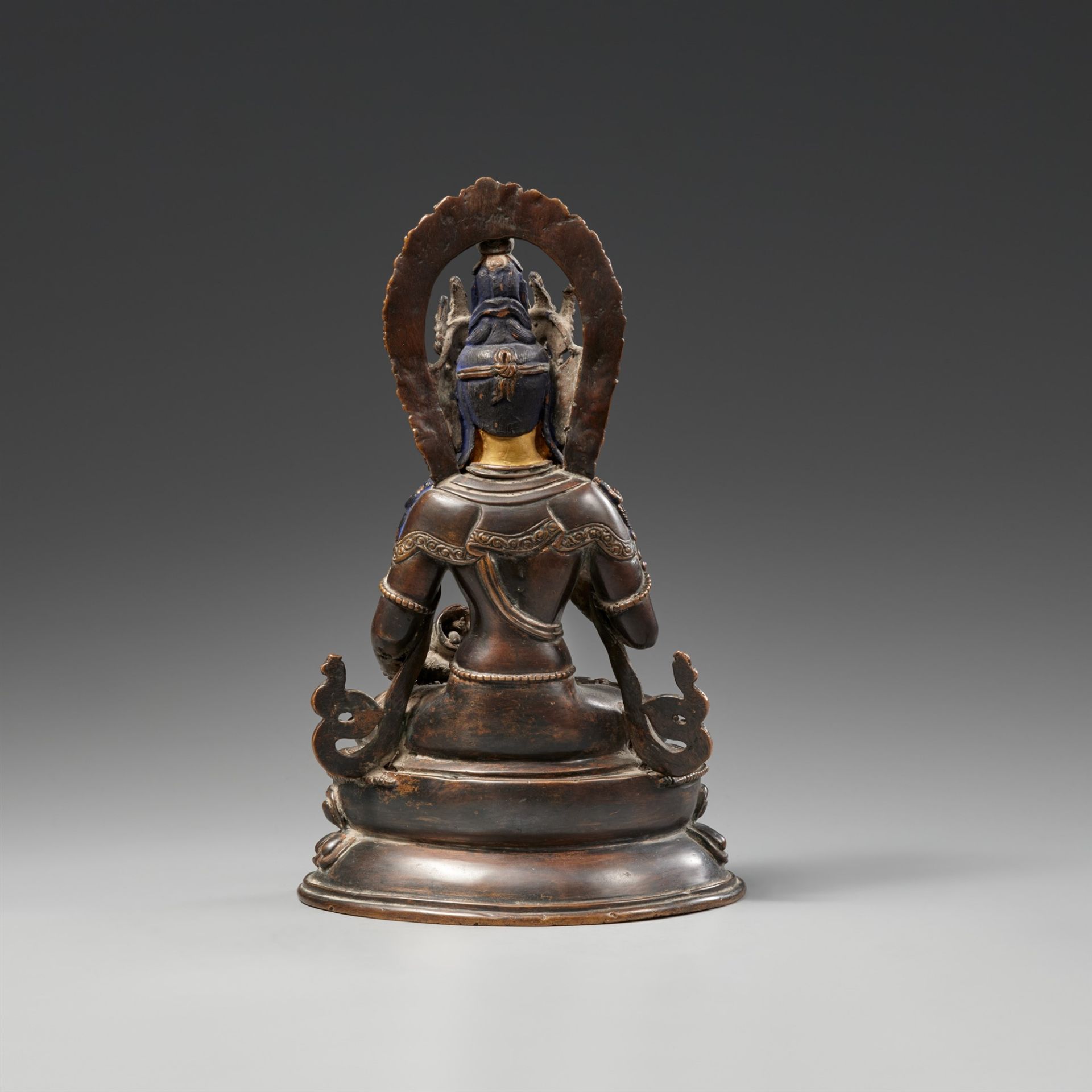 A bronze figure of Vajrasattva. 19th/20th century - Image 2 of 2