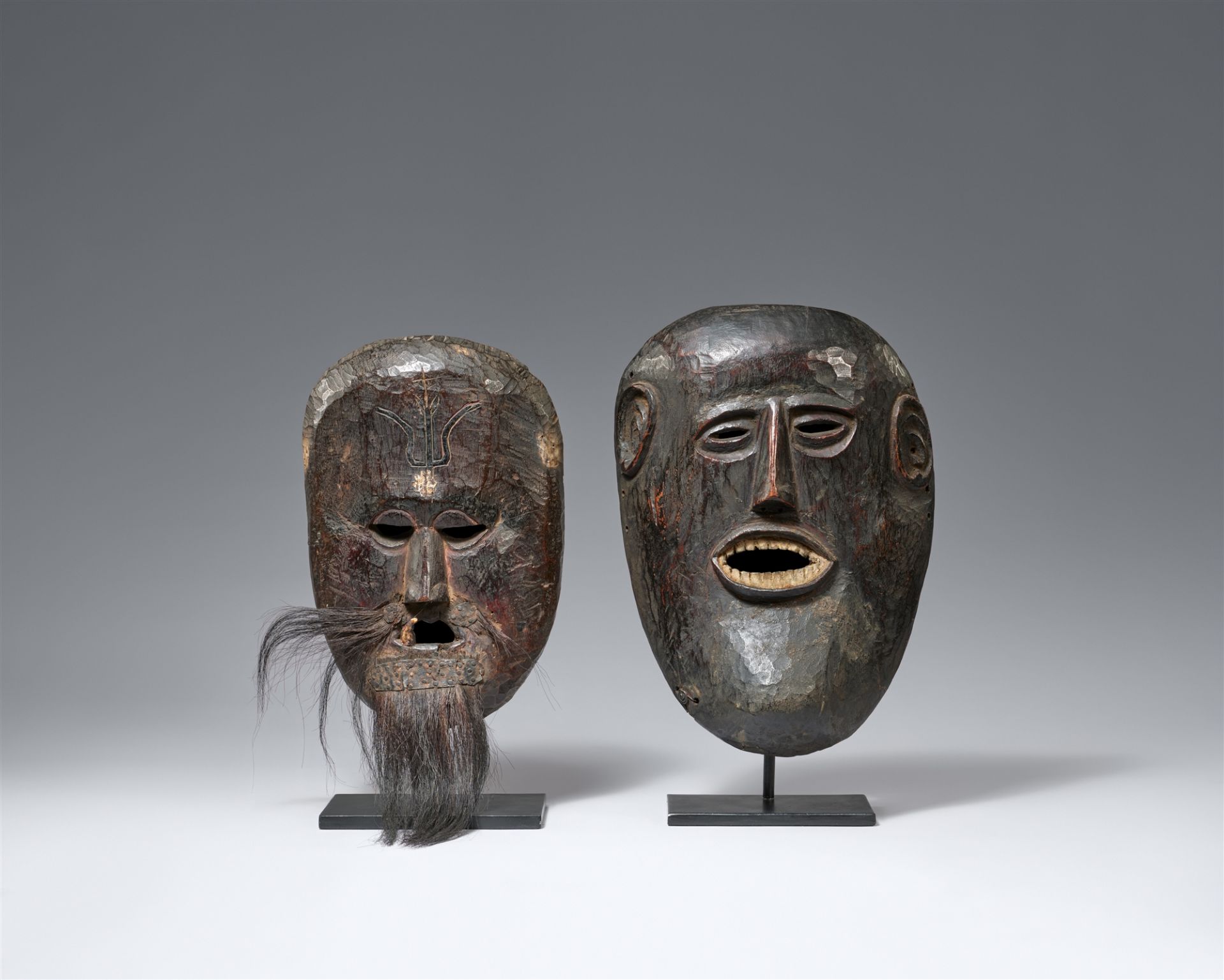 Two Nepalese ritual masks