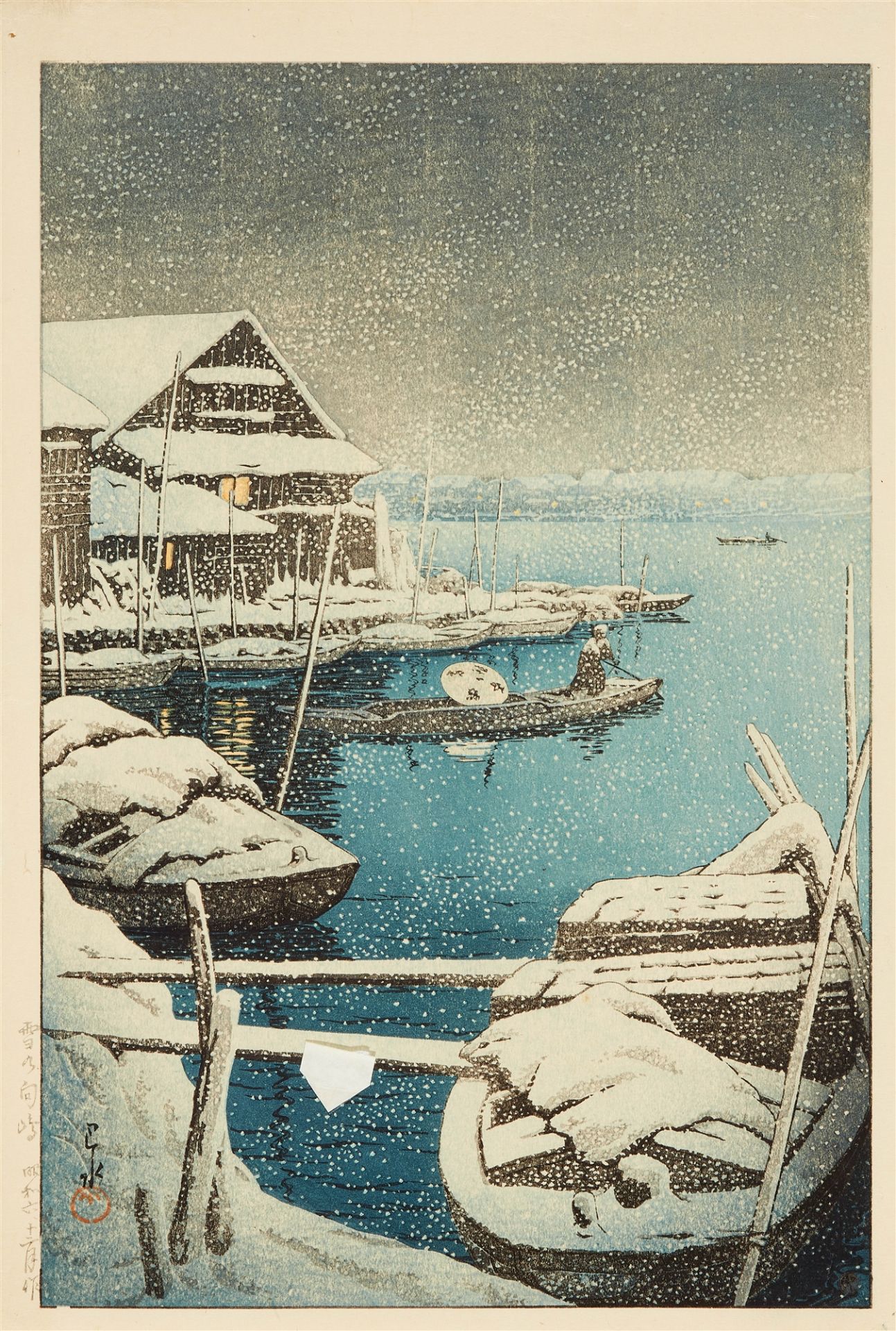 Kawase Hasui, Two woodcut prints