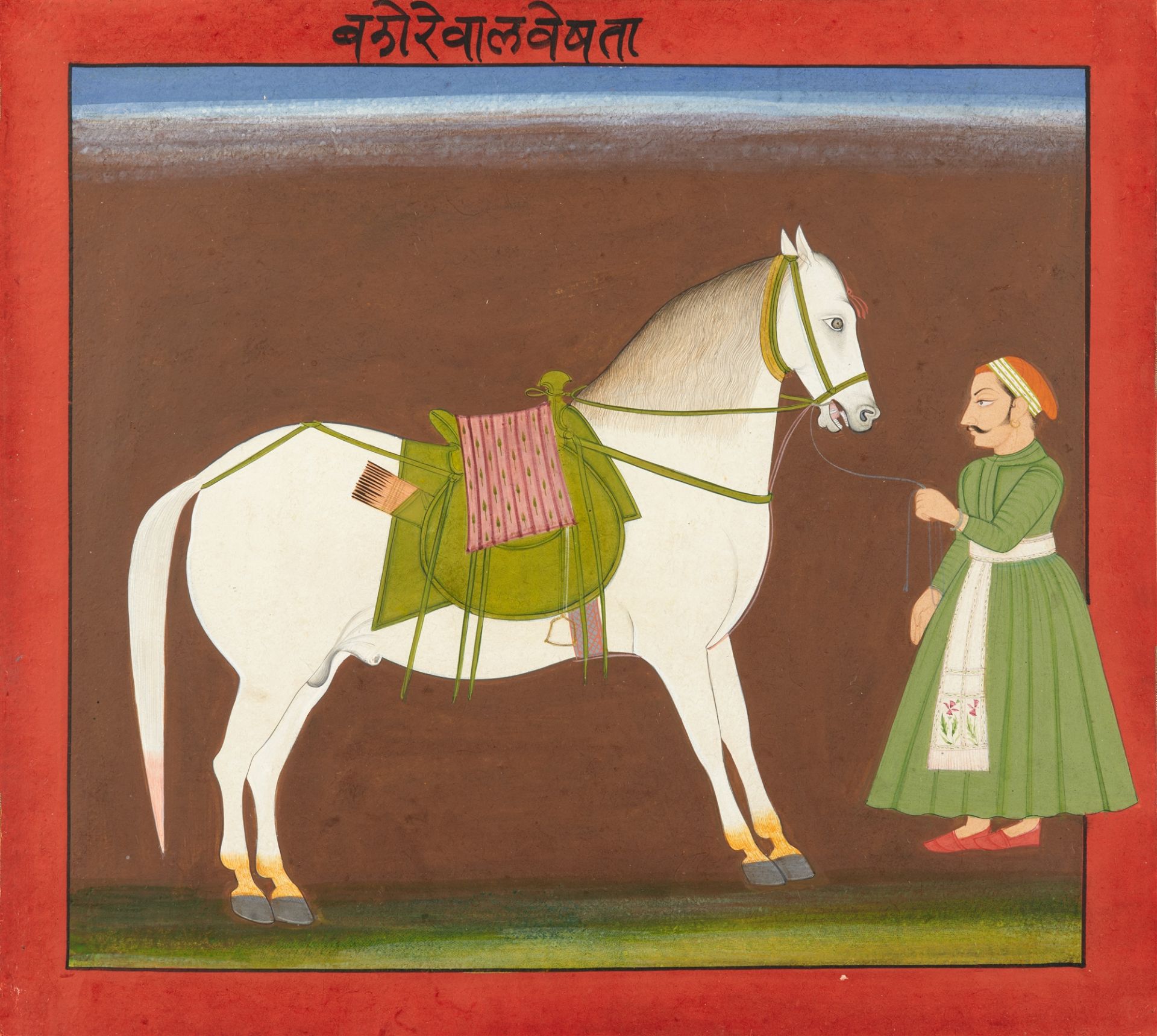 Sechs Albumblätter. Indien, wohl Rajasthan. Spätes 19. Jh. - Bild 5 aus 6