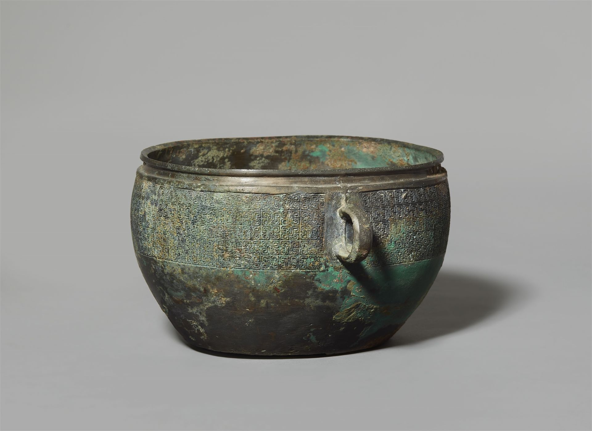 A bronze he type wine cup. Eastern Zhou dynasty