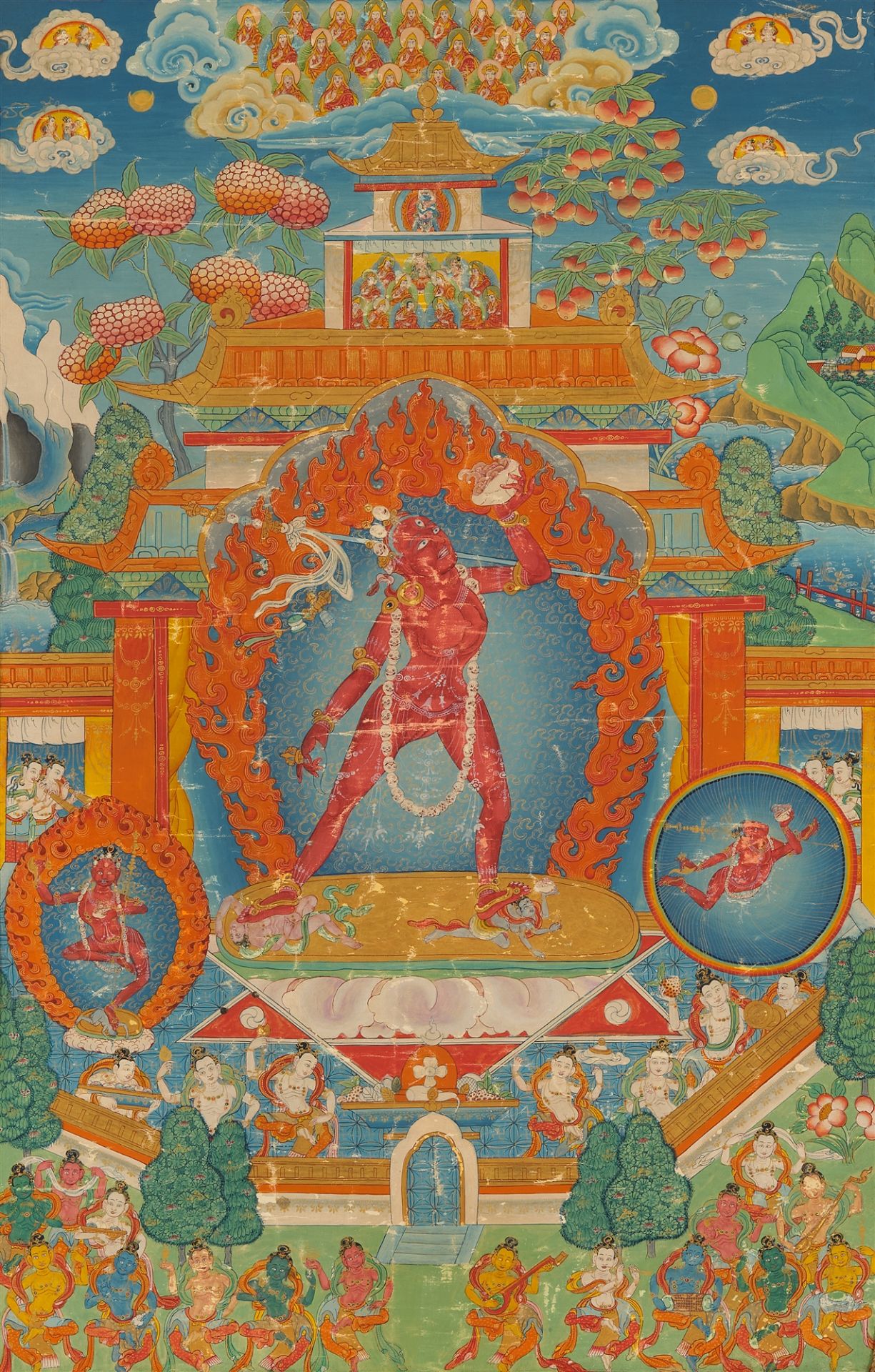 Thangka der Vajrayogini. Tibet, 19. Jh.