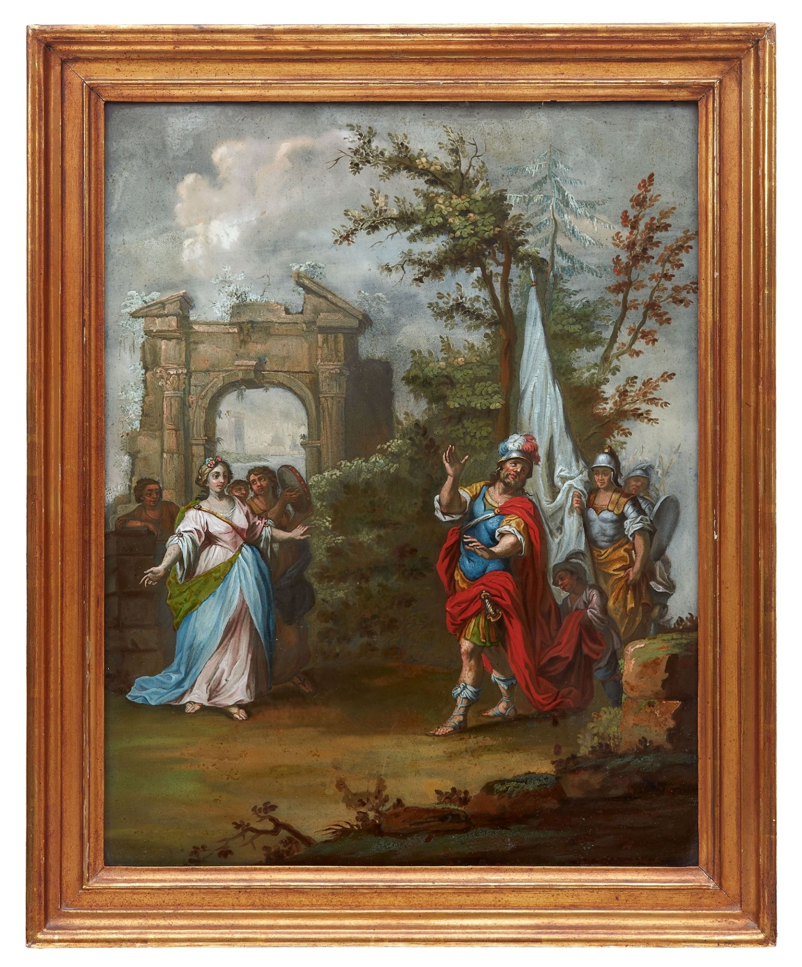 Jephta begegnet seiner Tochter, Franz Thaddäus Menteler d.Ä. (1712 - 1789), Zug (Schweiz).