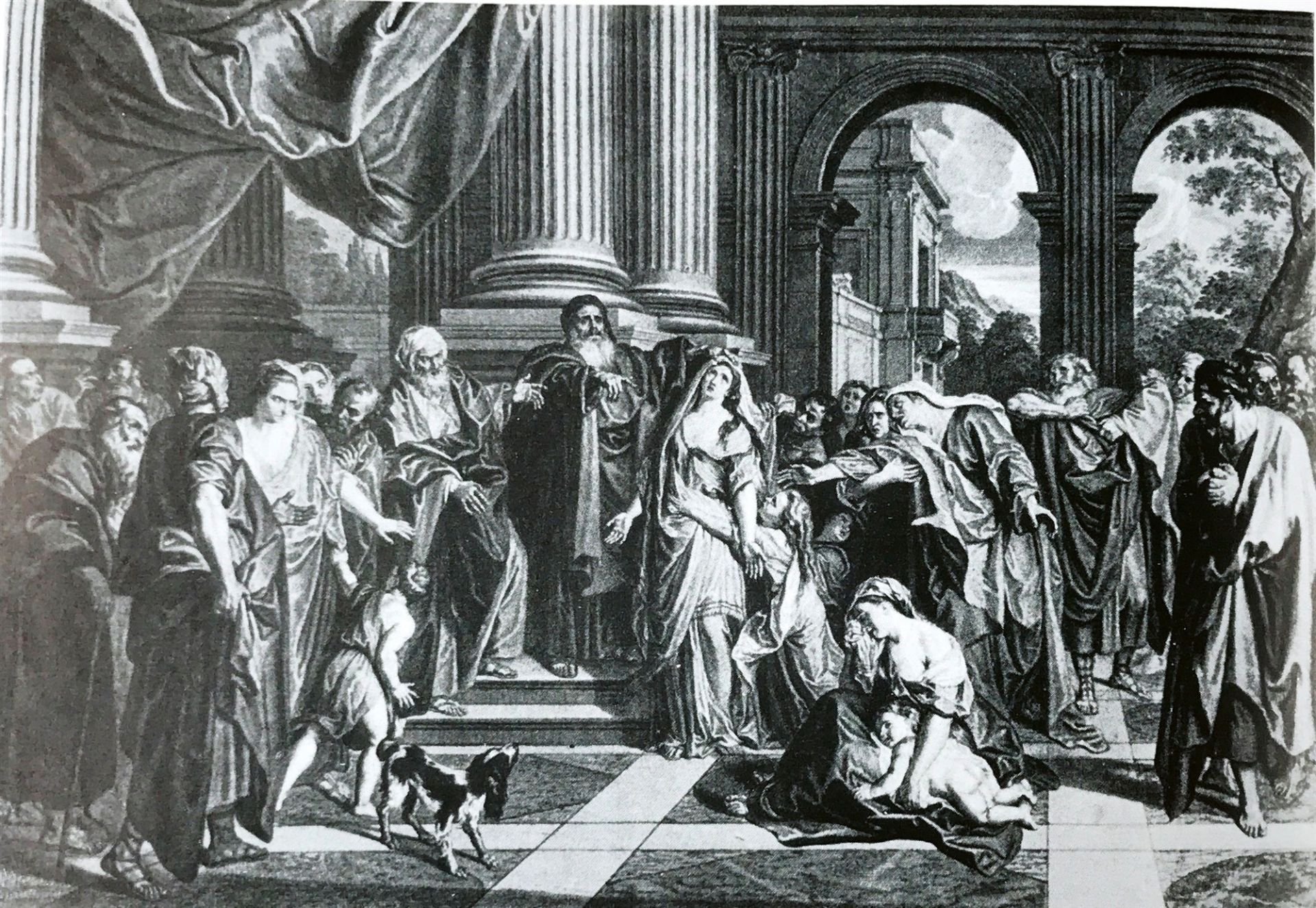 Die Verurteilung der Susanna, Johann Peter Abesch, Sursee, um 1721. - Bild 2 aus 4