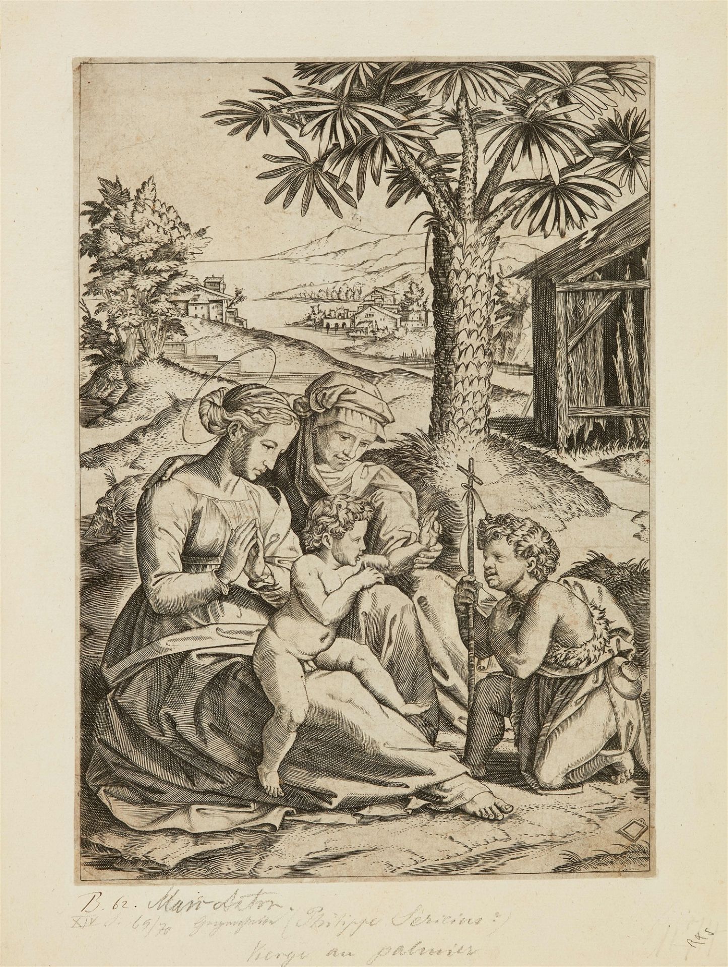 Maria und Elisabeth mit Jesus und Johannes, Venetien oder Tirol, 16. Jh. - Bild 2 aus 3