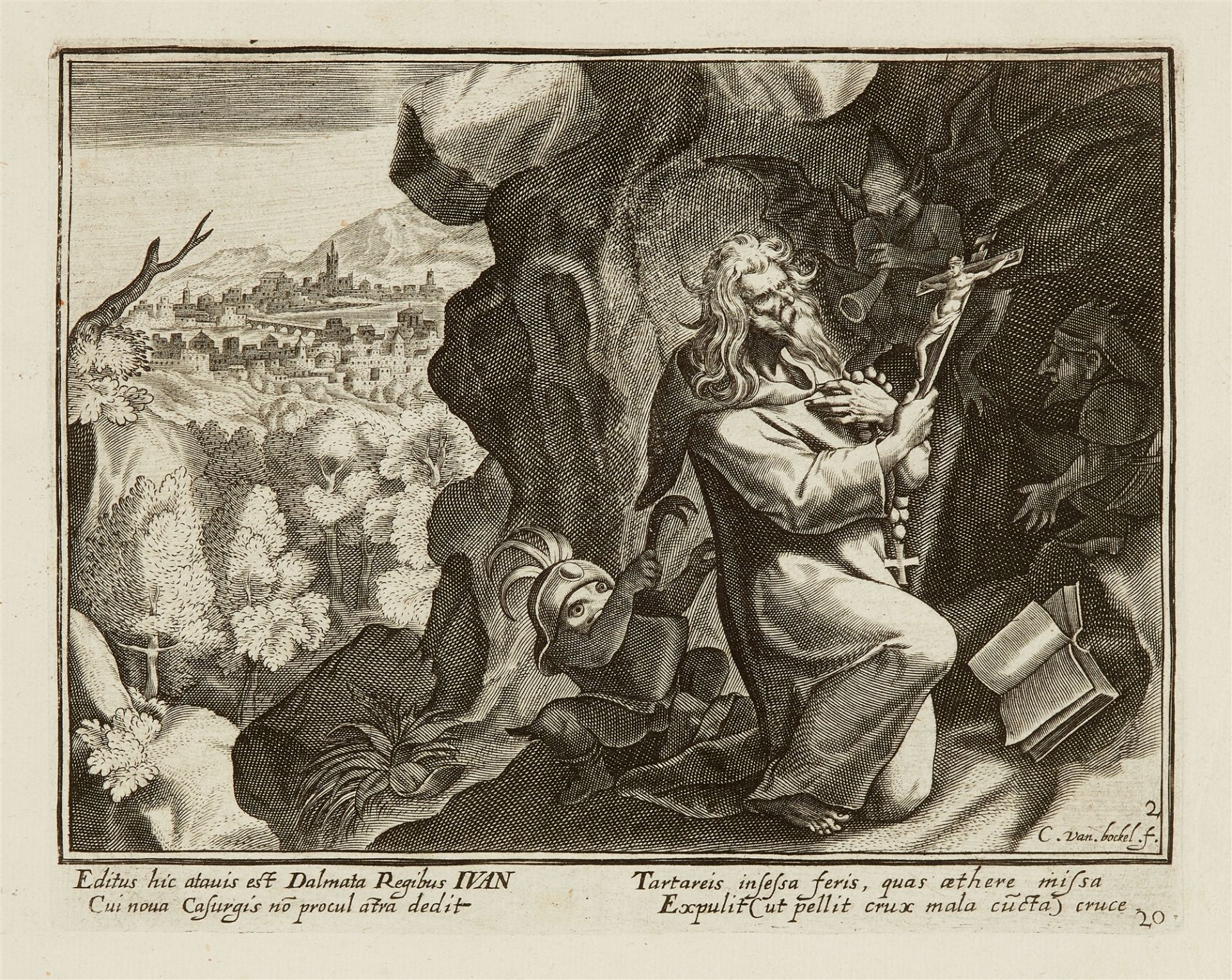 Der Eremit Iwan, Niklaus Michael Spengler (1700 - 1776). - Bild 3 aus 3