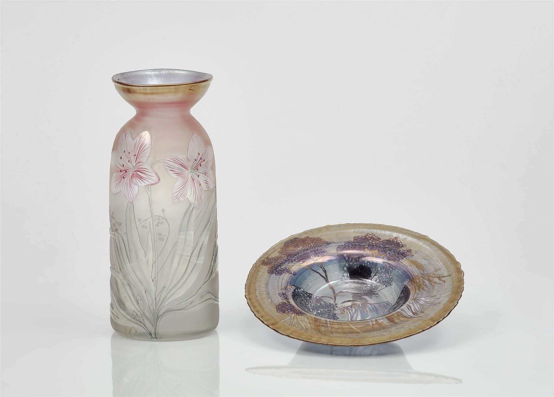 Schale und Vase , Erwin Eisch (1927 - 2022), 1982 und 1987.