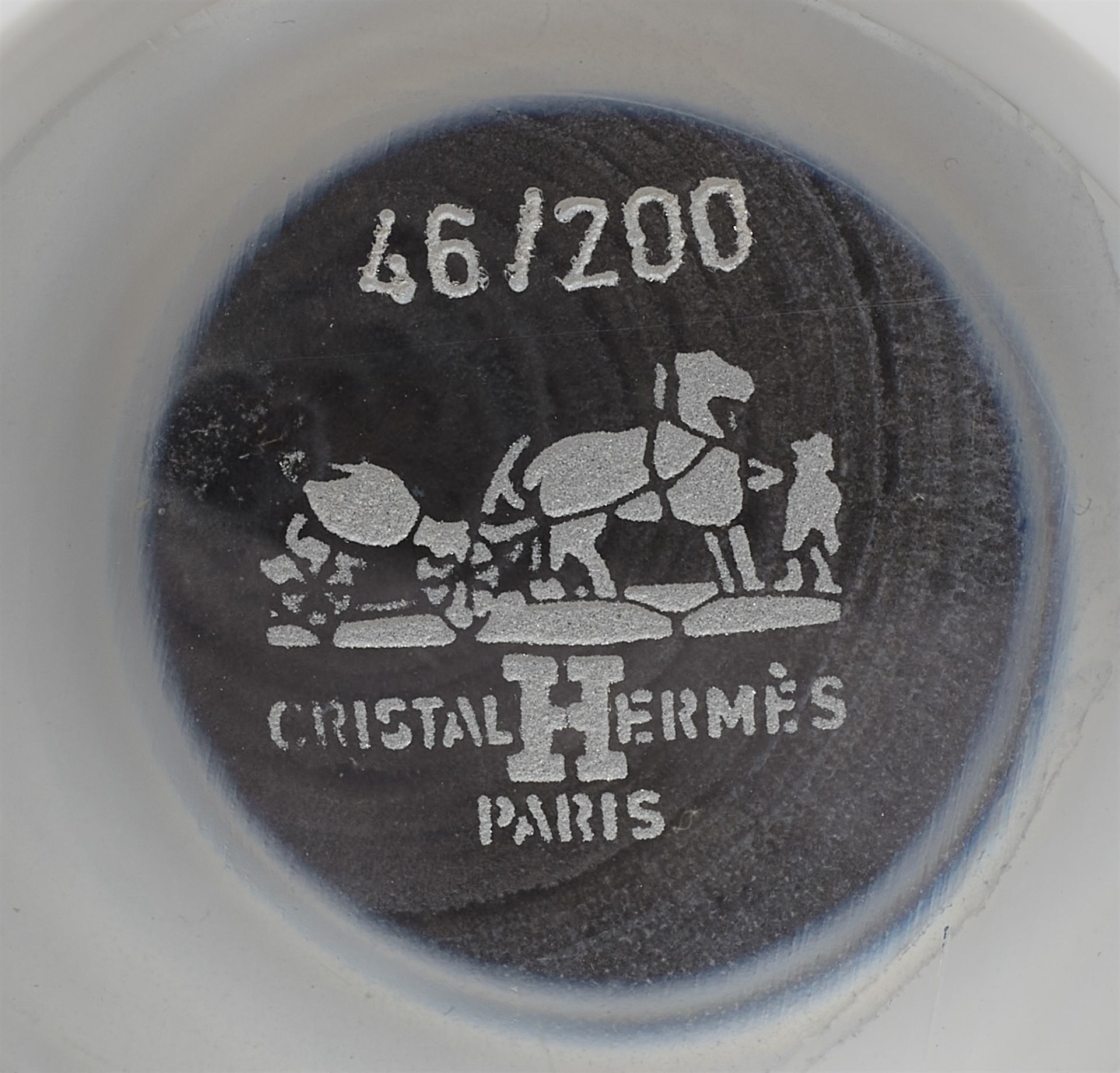 Kugelvase, Les Cristallerie de St. Louis für Hermès Paris - Bild 2 aus 2