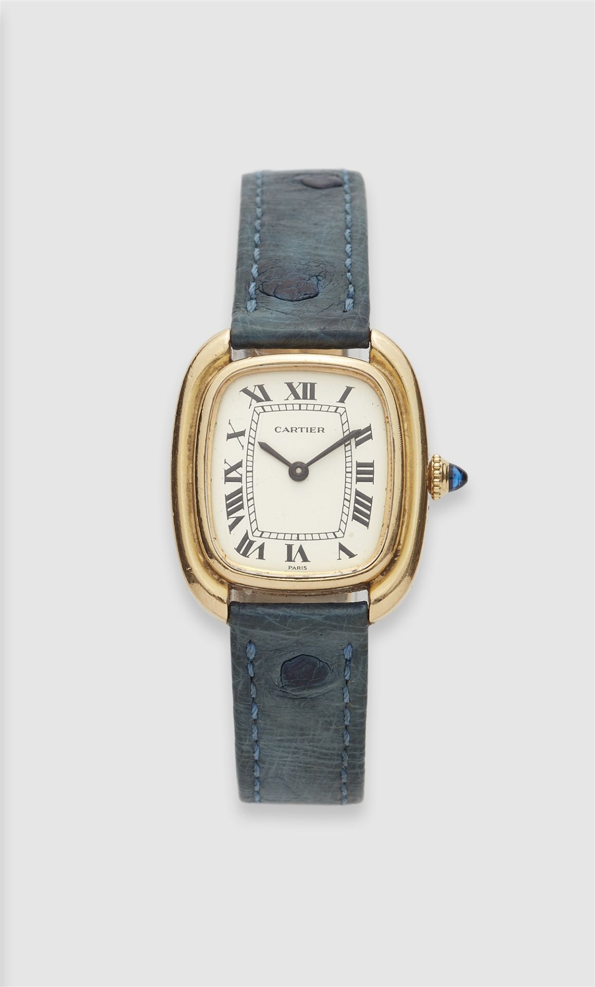 An 18k yellow gold manually wound Cartier Gondole ladies wristwatch.