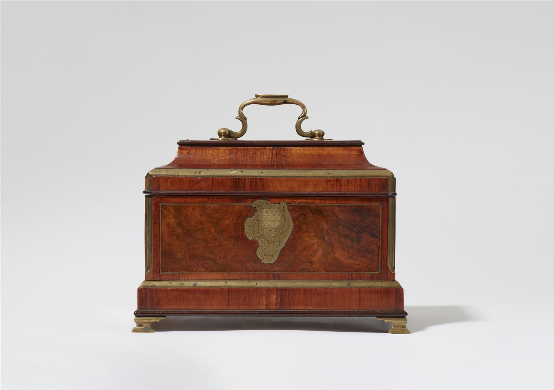 A tea caddy by Abraham Roentgen