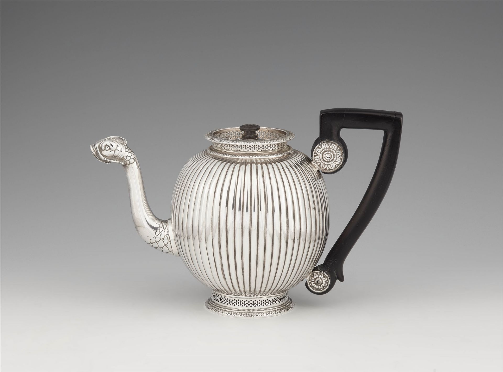 A Parisian silver tea pot