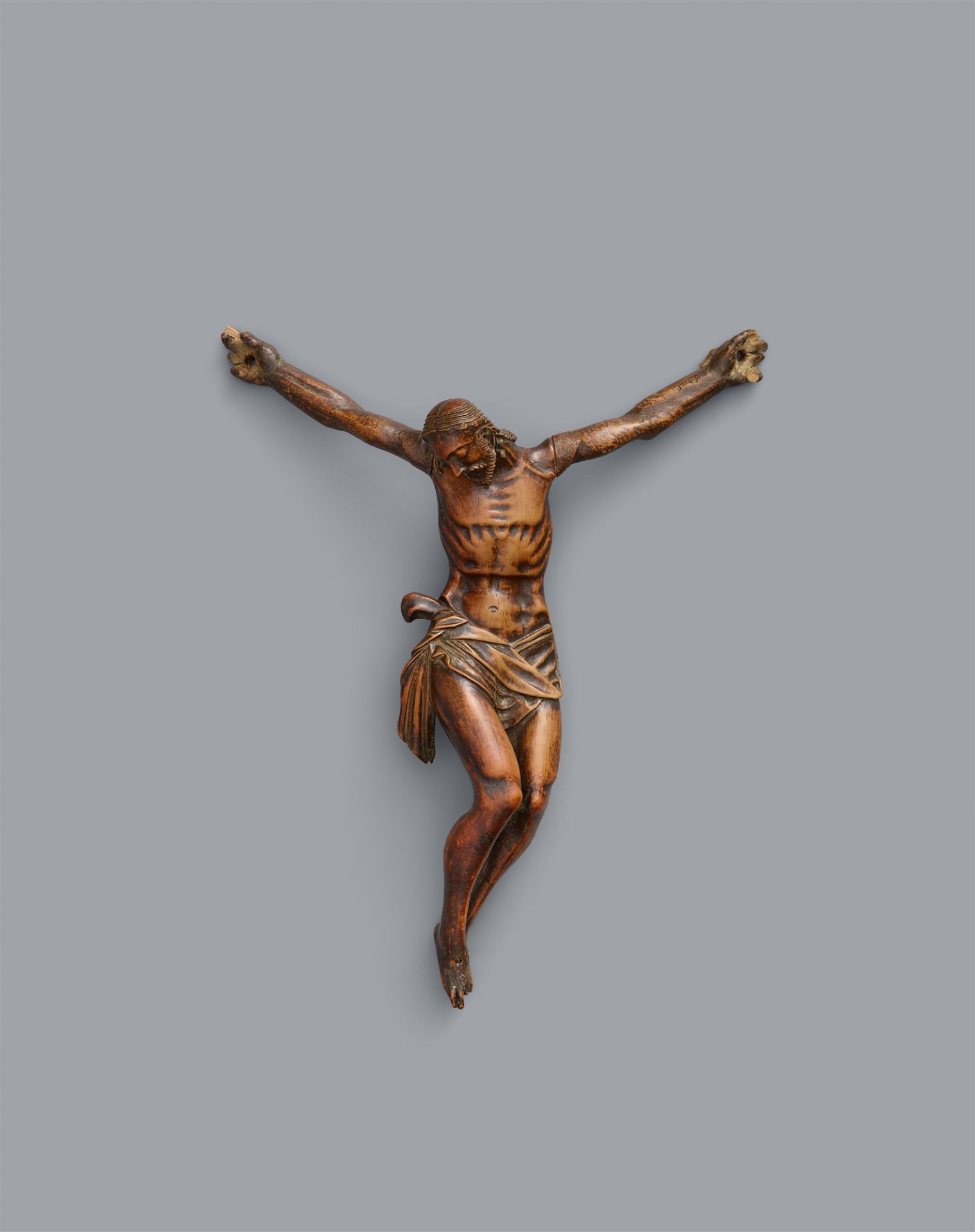 An Italian carved wood Corpus Christi, second half 16th C.