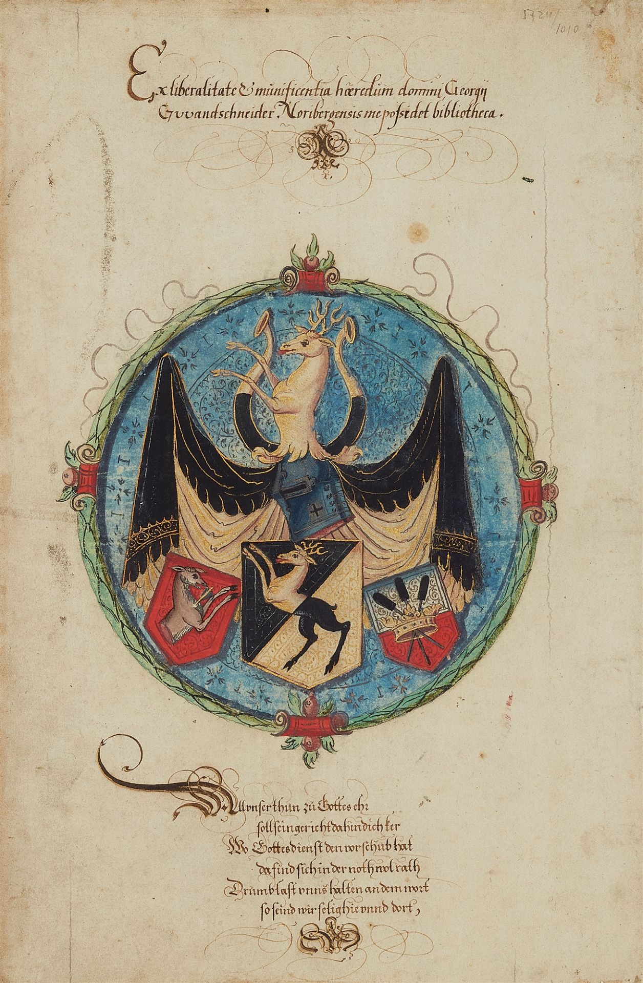 Nürnberger Meister um 1580, Ex Libris eines Nürnberger Bürgers