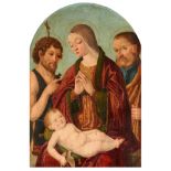 Filippo Mazzola, Die Heilige Familie mit Johannes dem Täufer