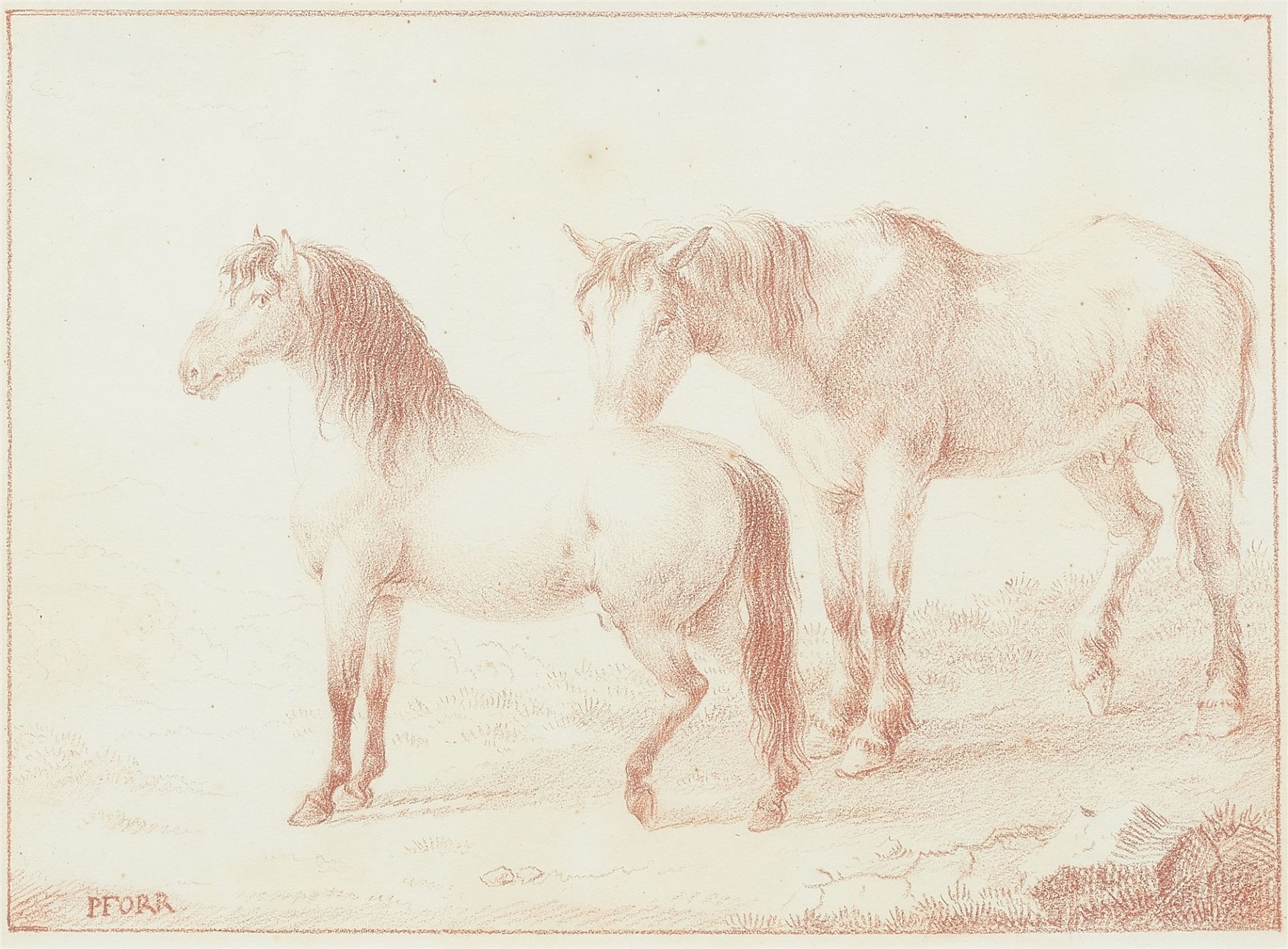 Franz Pforr, Horse studies
