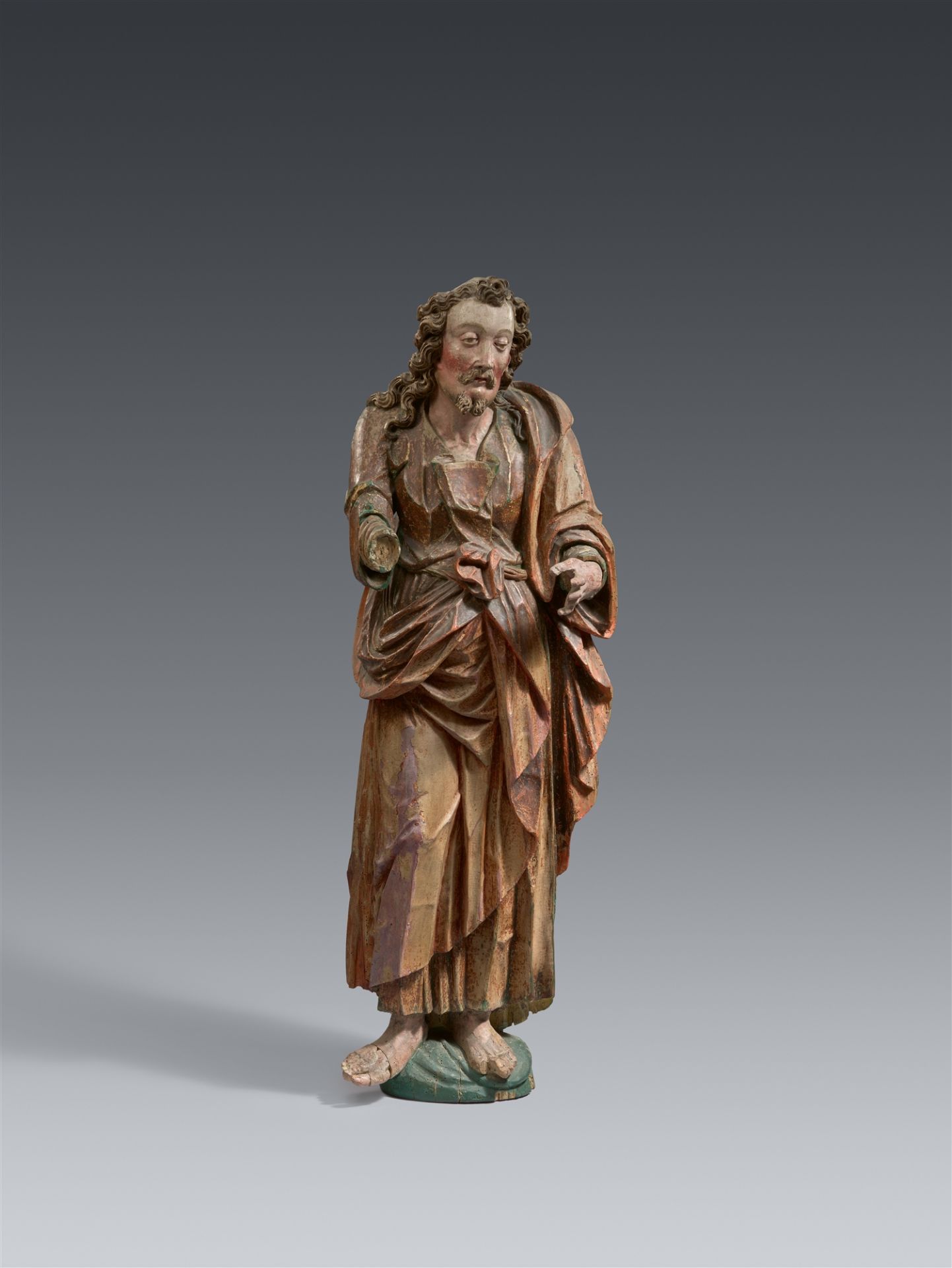 A Swabian carved wood figure of a saint, around 1620/1630